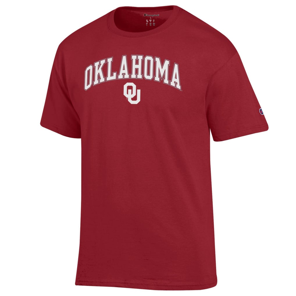 Men's Champion Crimson Oklahoma Sooners Arch Over Logo T-Shirt
