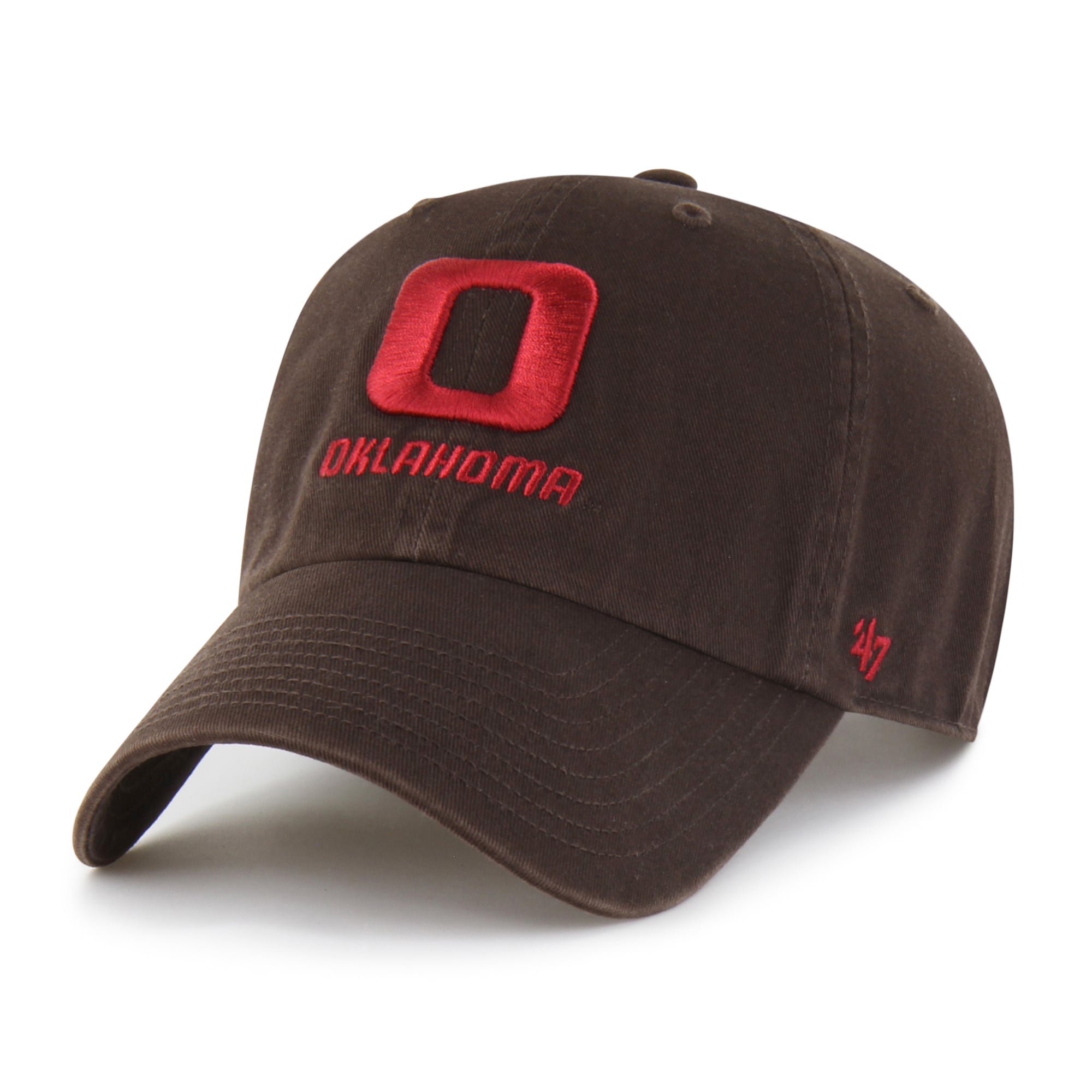 Casquette ajustable Oklahoma Sooners Vault Clean Up marron '47 pour homme