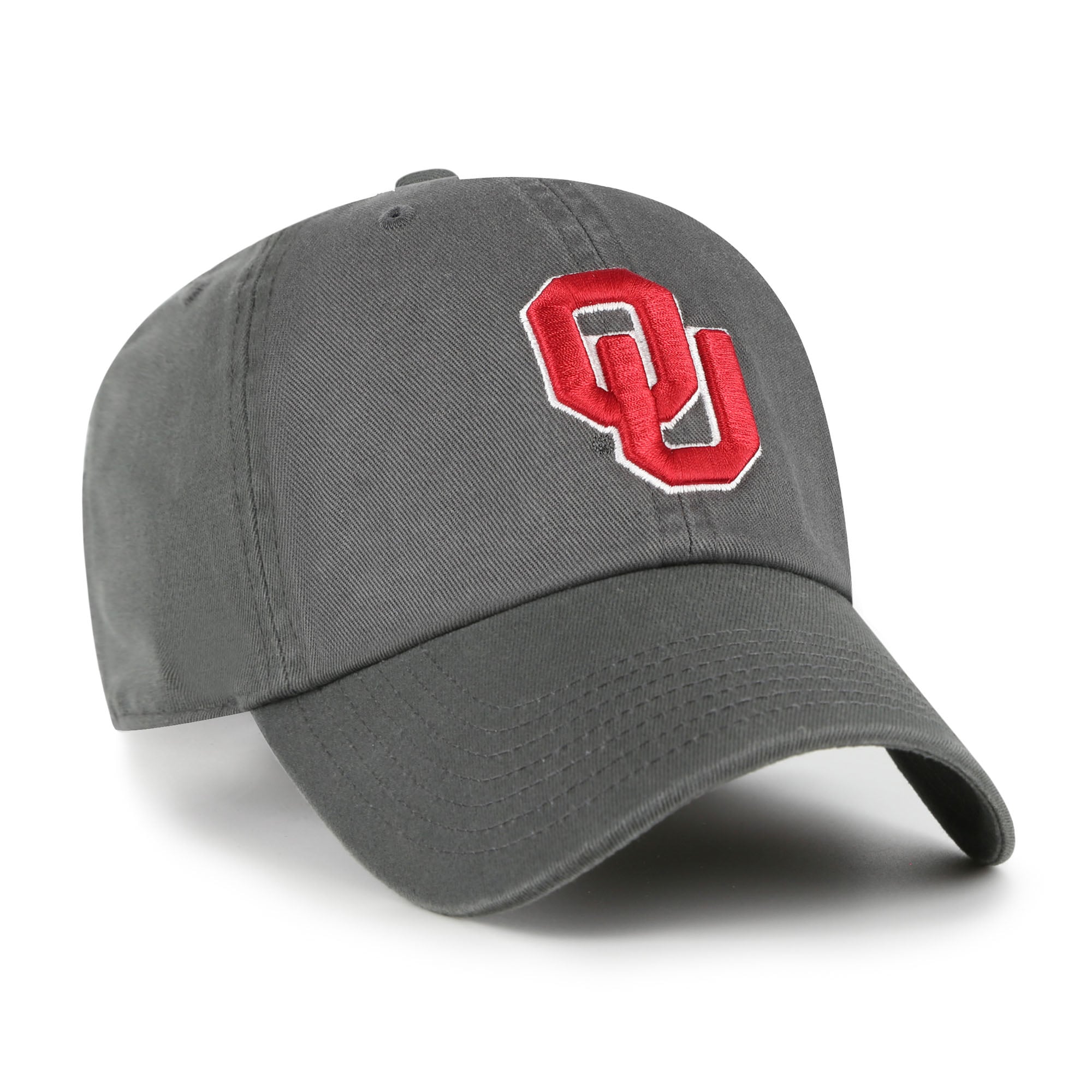 Men's '47 Charcoal Oklahoma Sooners Clean Up Adjustable Hat