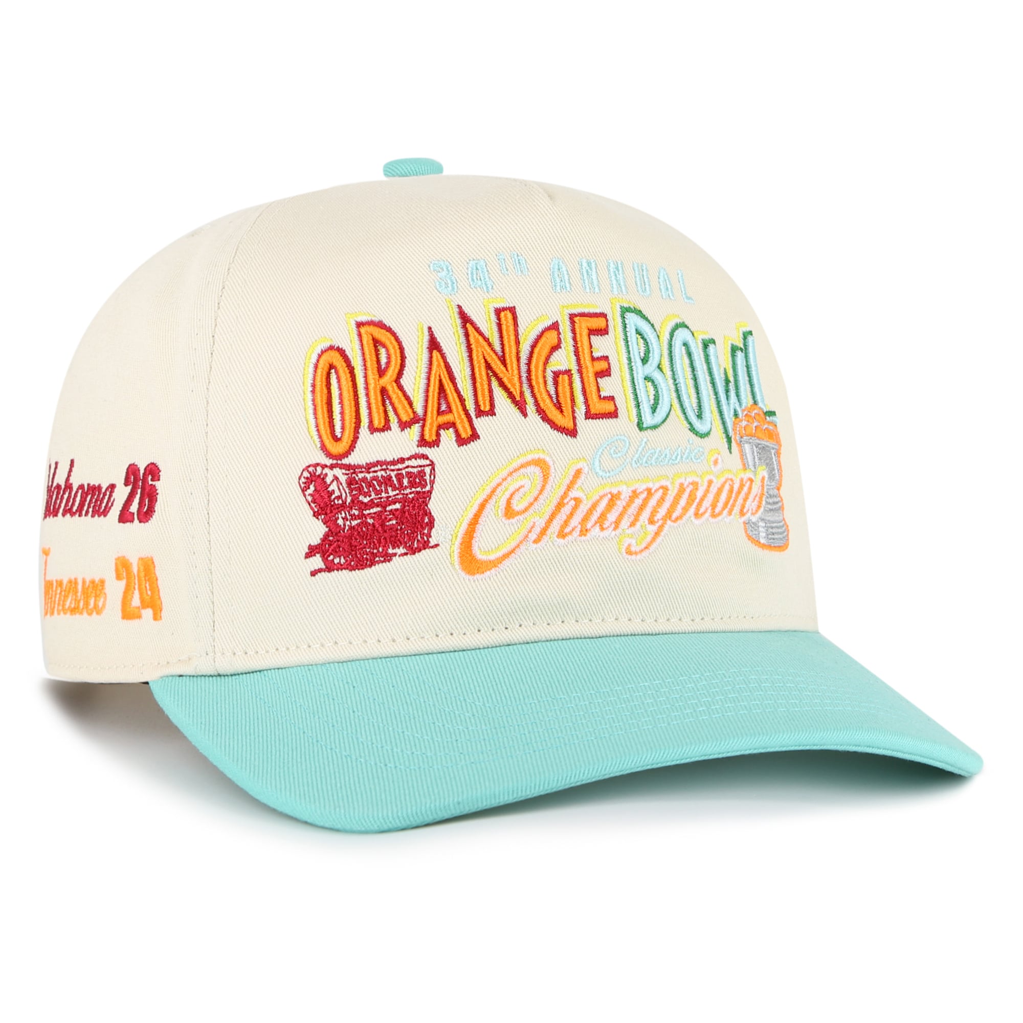 Casquette ajustable Oklahoma Sooners Orange Bowl Champions, modèle 47 Natural