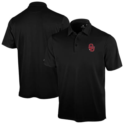 Oklahoma Sooners Antigua Unshakeable Solid Polo - Black