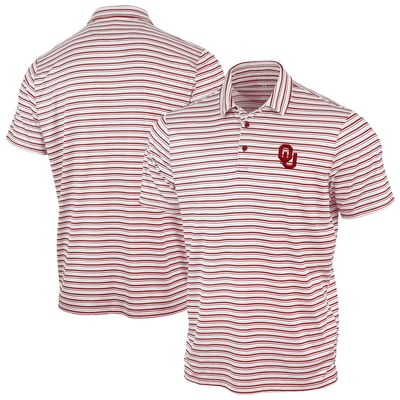 Oklahoma Sooners Antigua Space Stripe Polo - Crimson