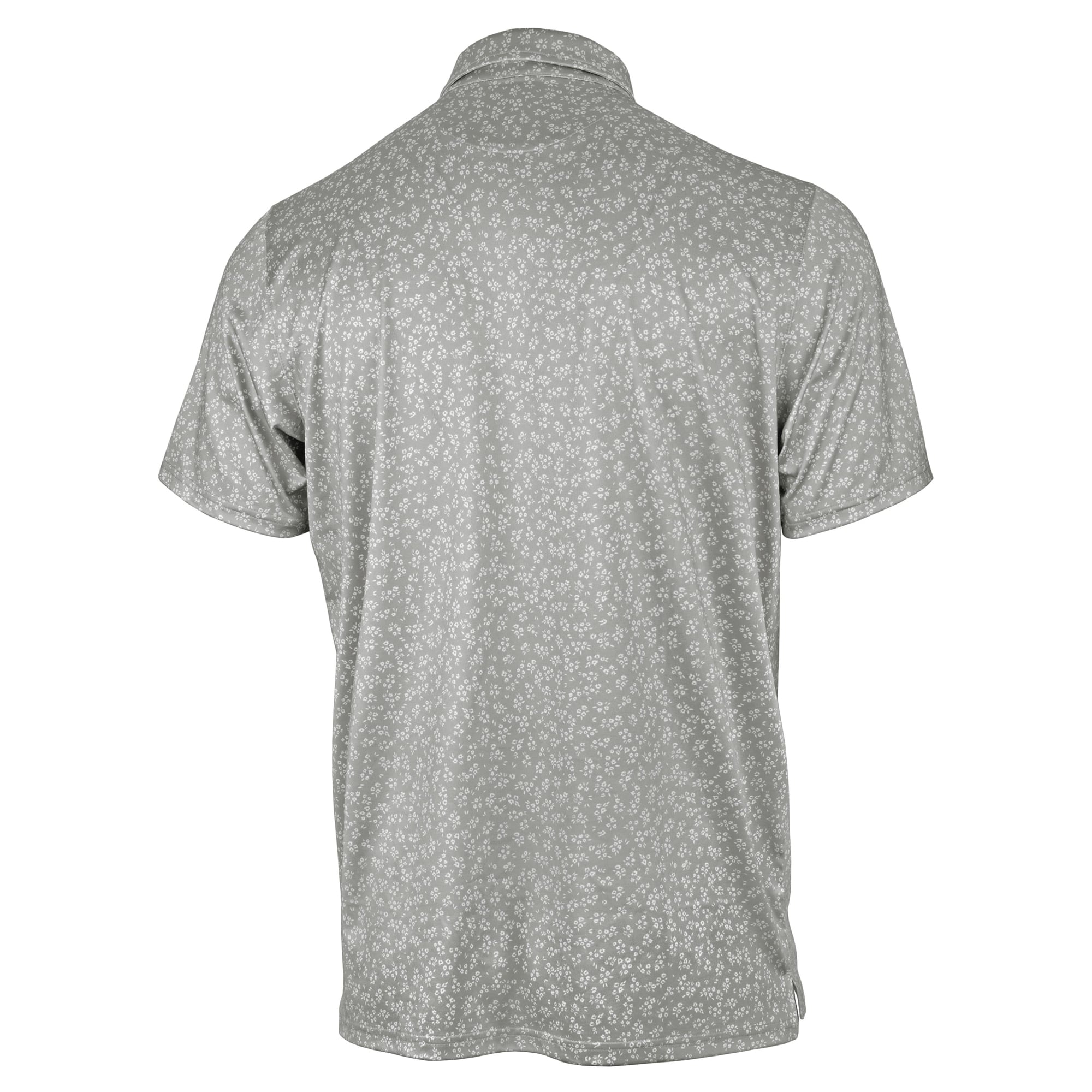 Men's Antigua Gray Oklahoma Sooners Mono Floral Polo