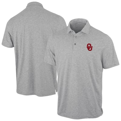 Oklahoma Sooners Antigua Static Polo - Heather Gray