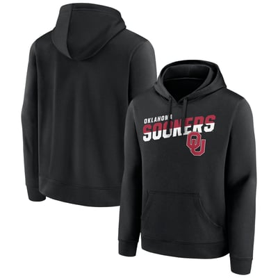 Oklahoma Sooners Quick Slant Pullover Hoodie - Black