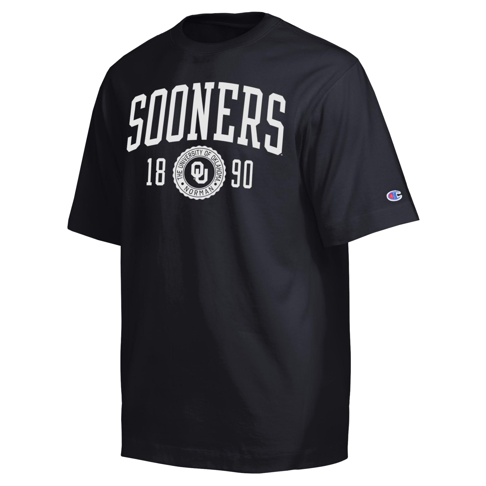 Men's Champion Black Oklahoma Sooners Established Tradition Heavyweight T-Shirt