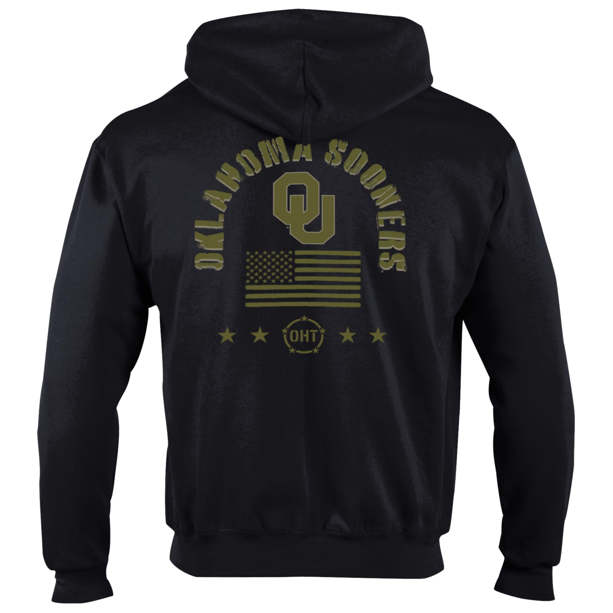 Sweat à capuche zippé en polaire Powerblend noire Champion Oklahoma Sooners Operation Hat Trick pour homme