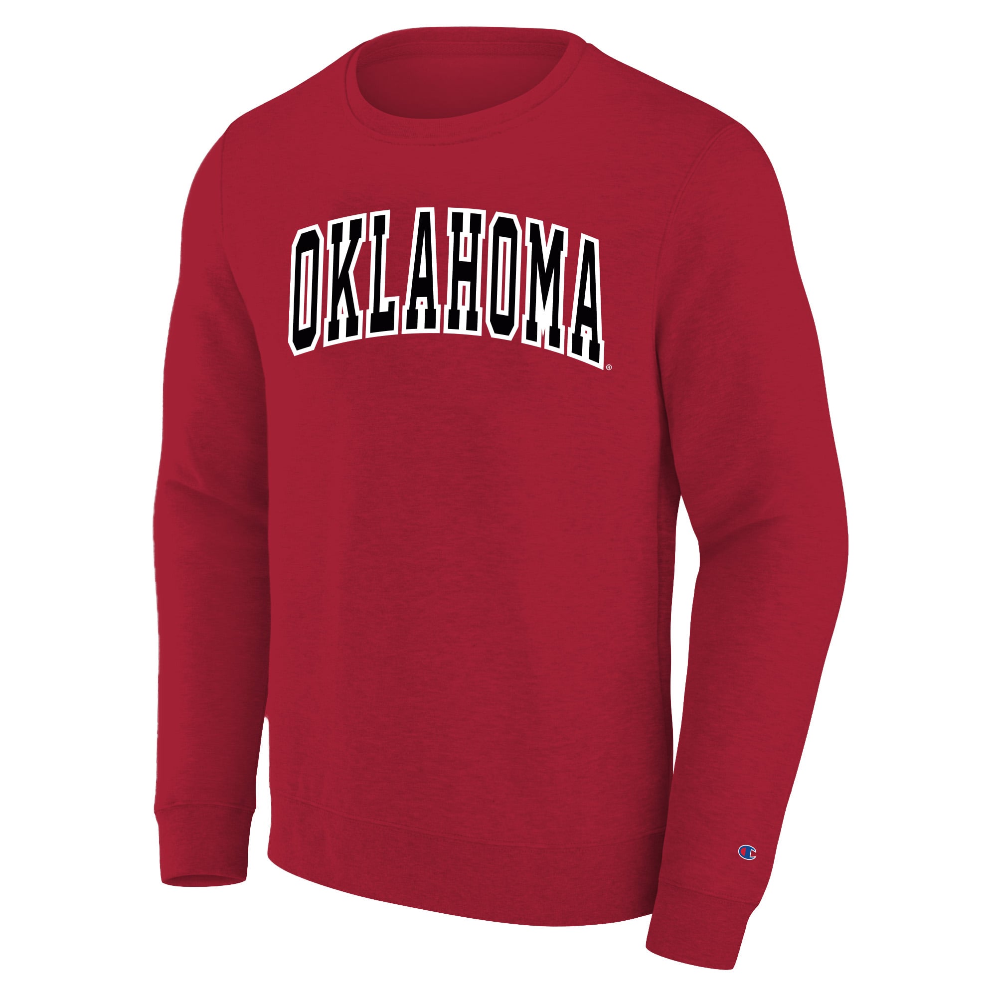 Sweat-shirt Champion Crimson Oklahoma Sooners Arch Applique pour homme, grandes tailles