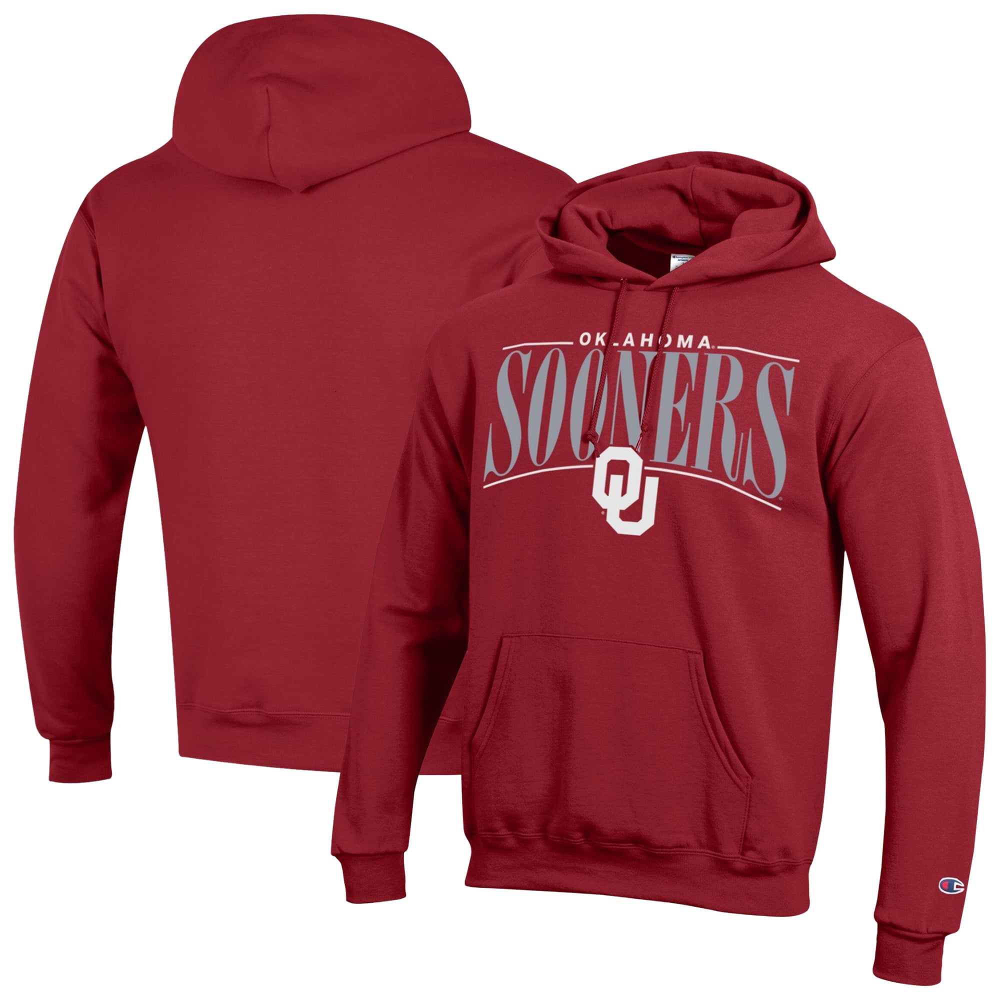 Men's Champion Crimson Oklahoma Sooners Team Pride Powerblend Hoodie