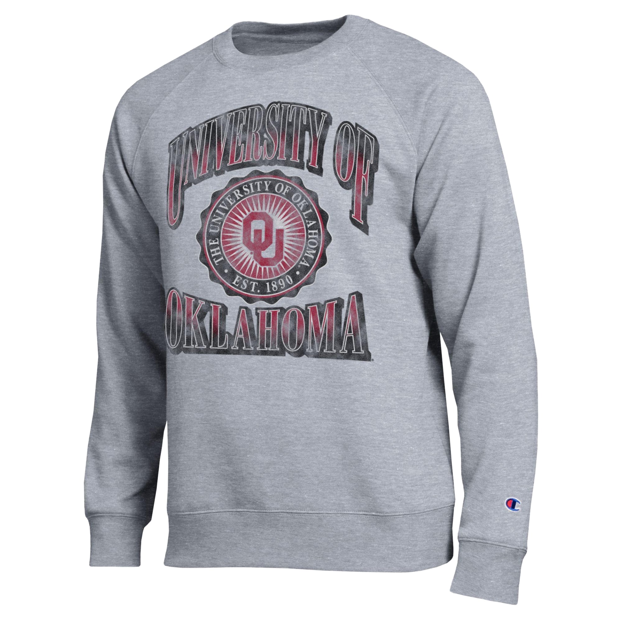 Sweat-shirt Champion pour homme, gris chiné, Oklahoma Sooners All-Star
