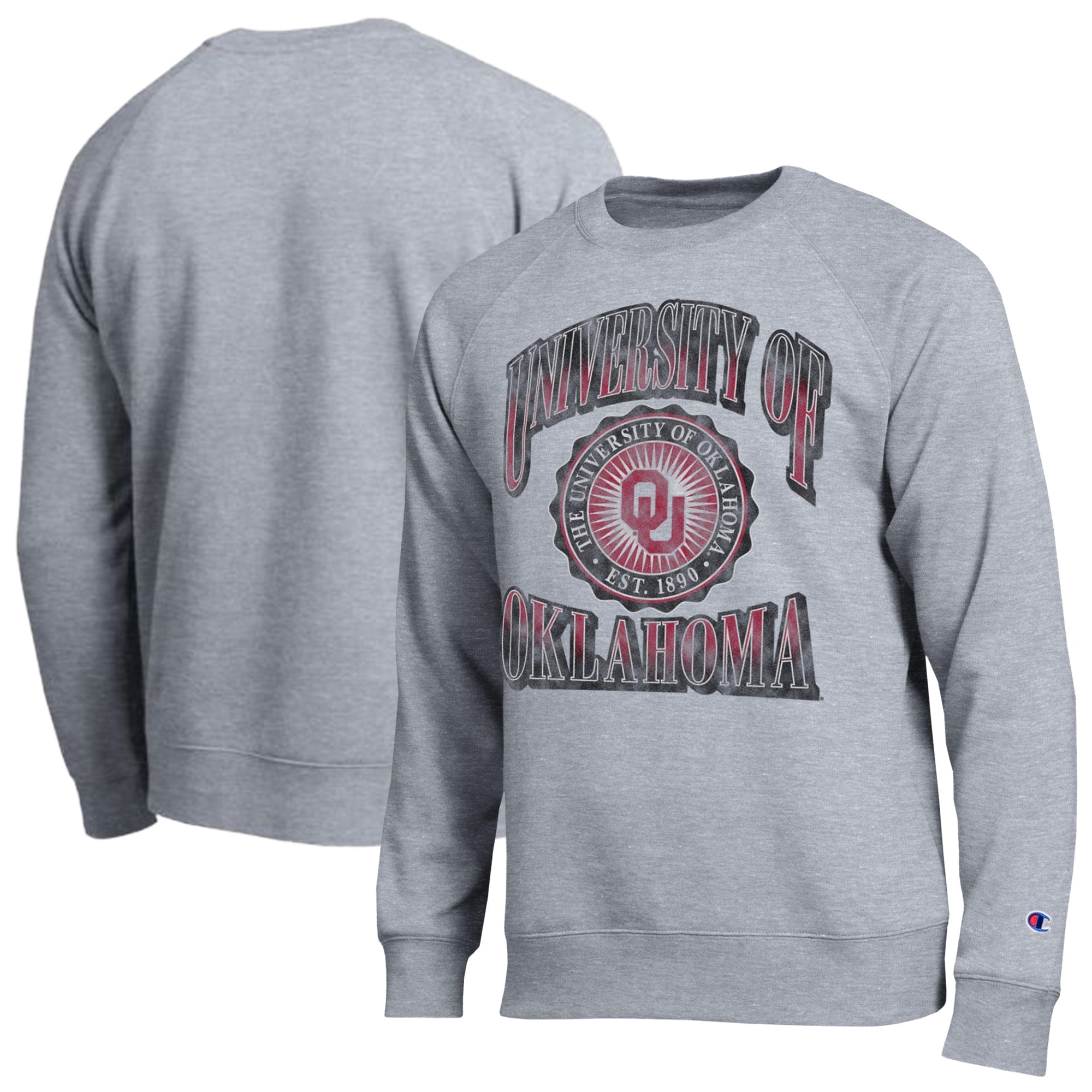 Sweat-shirt Champion pour homme, gris chiné, Oklahoma Sooners All-Star