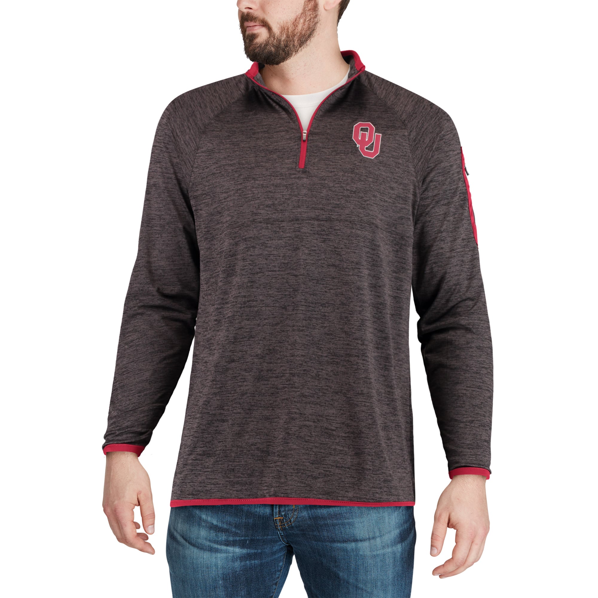 Men's Colosseum Black Oklahoma Sooners Amnesia Lightweight Quarter