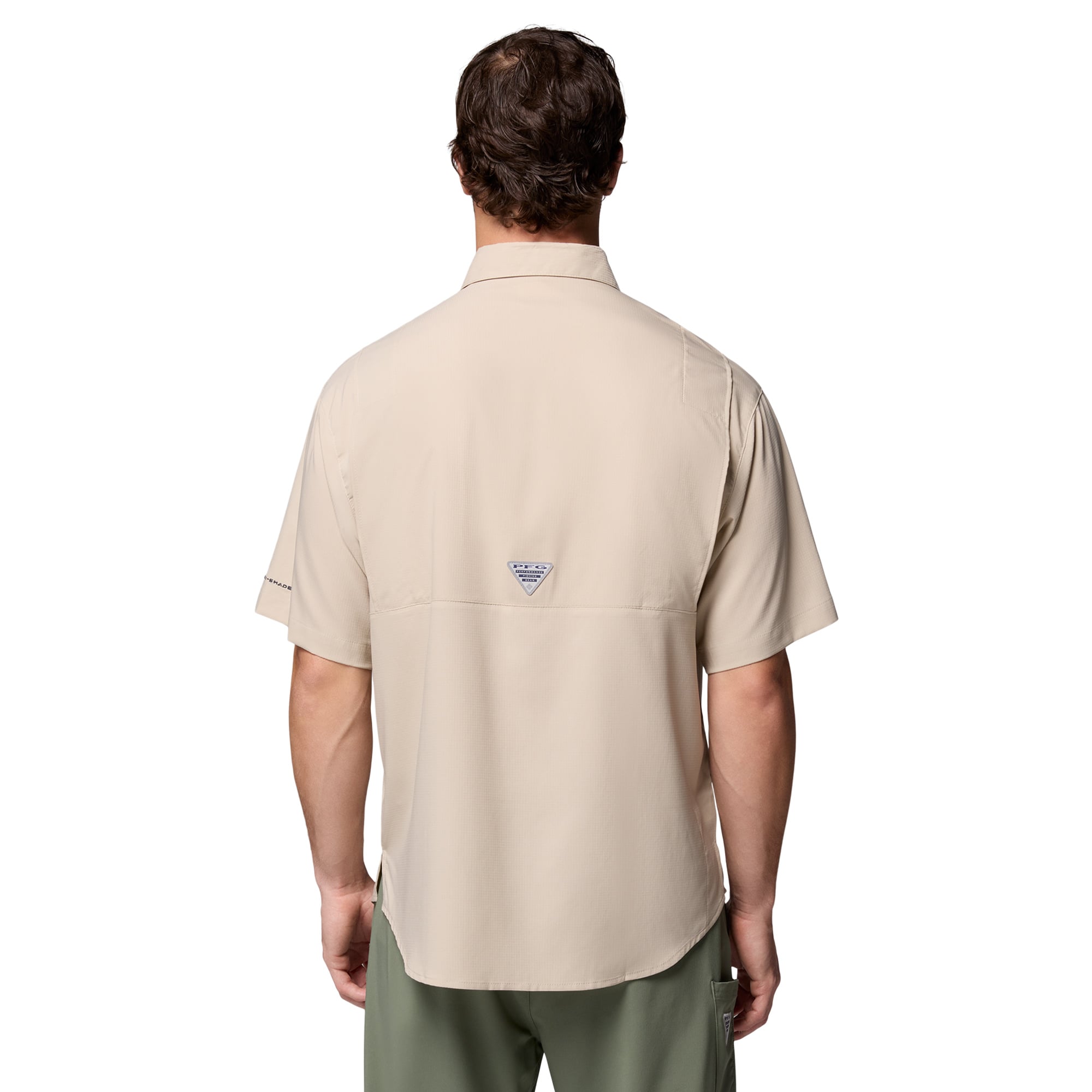 Men's Columbia Tan Oklahoma Sooners Tamiami Omni-Shade Button-Down Shirt