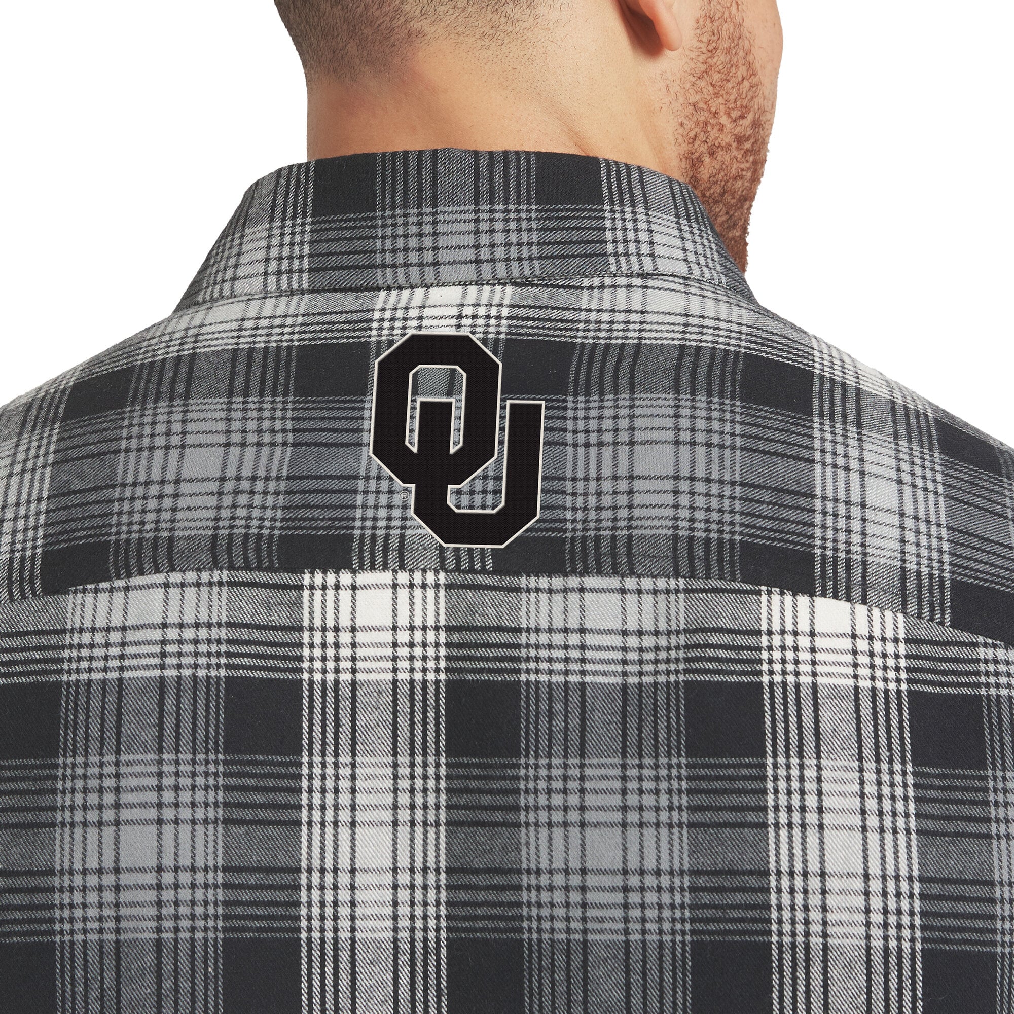 Chemise à carreaux noire manches longues et boutons Darius Rucker Collection pour homme par Fanatics Oklahoma Sooners