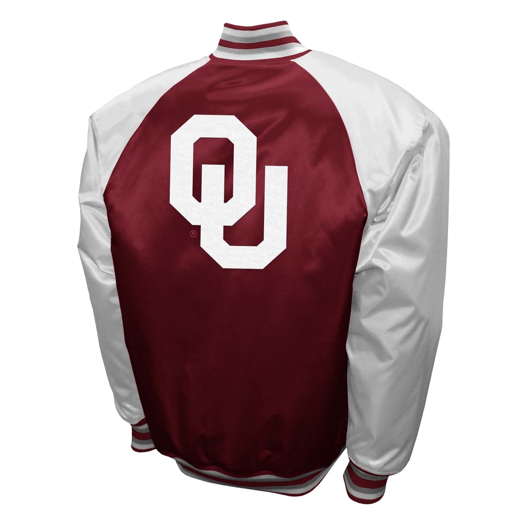 Men's Franchise Club Crimson Oklahoma Sooners The Game Satin Full-Snap ...