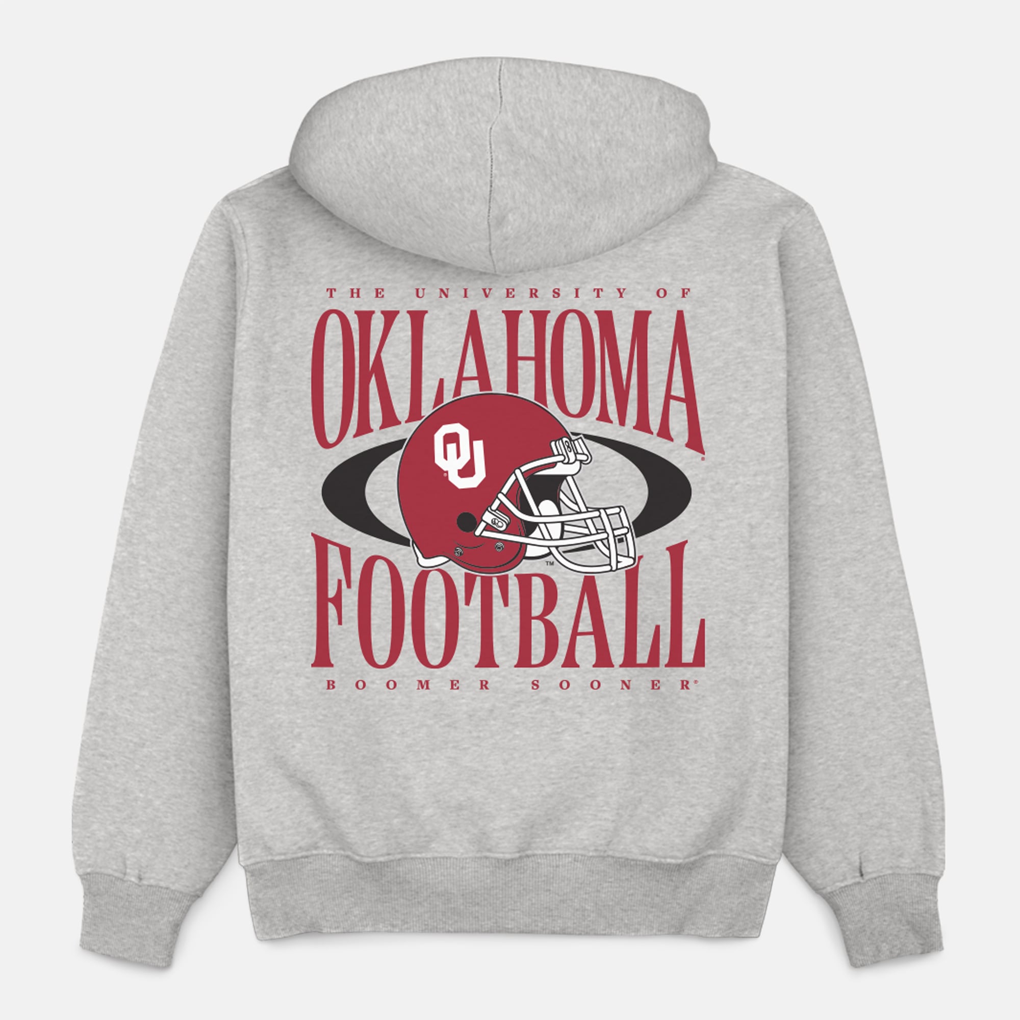 Sweat à capuche épais gris Homefield pour homme, Oklahoma Sooners (football américain).