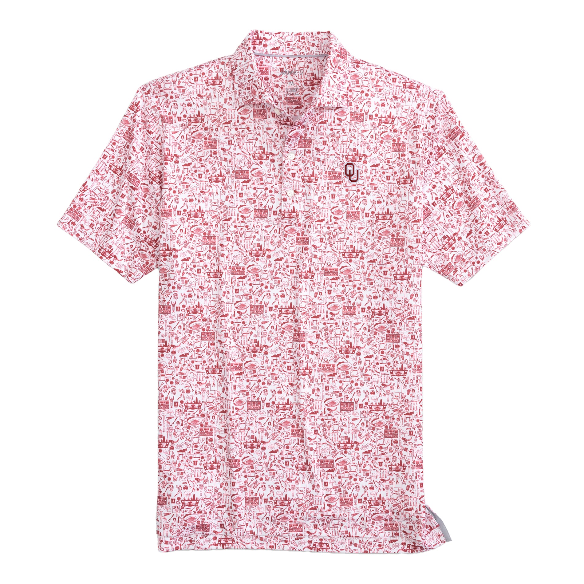 Polo johnnie-O Crimson Oklahoma Sooners Tailgater 2.0 pour homme
