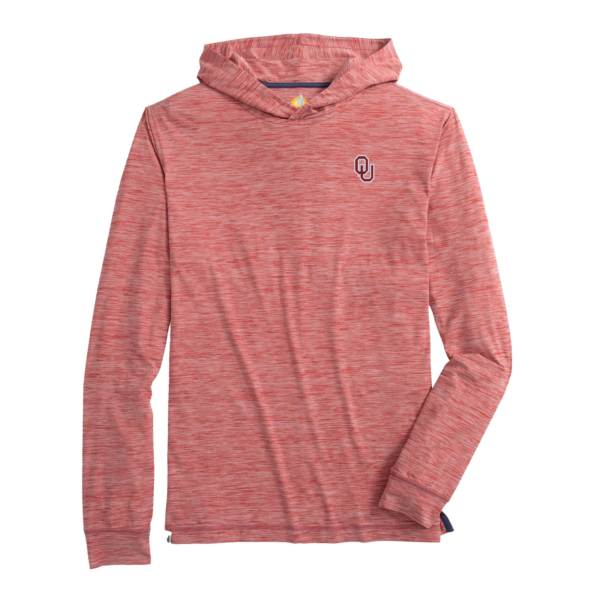 T-shirt à capuche manches longues pour homme johnnie-O Crimson Oklahoma Sooners Talon