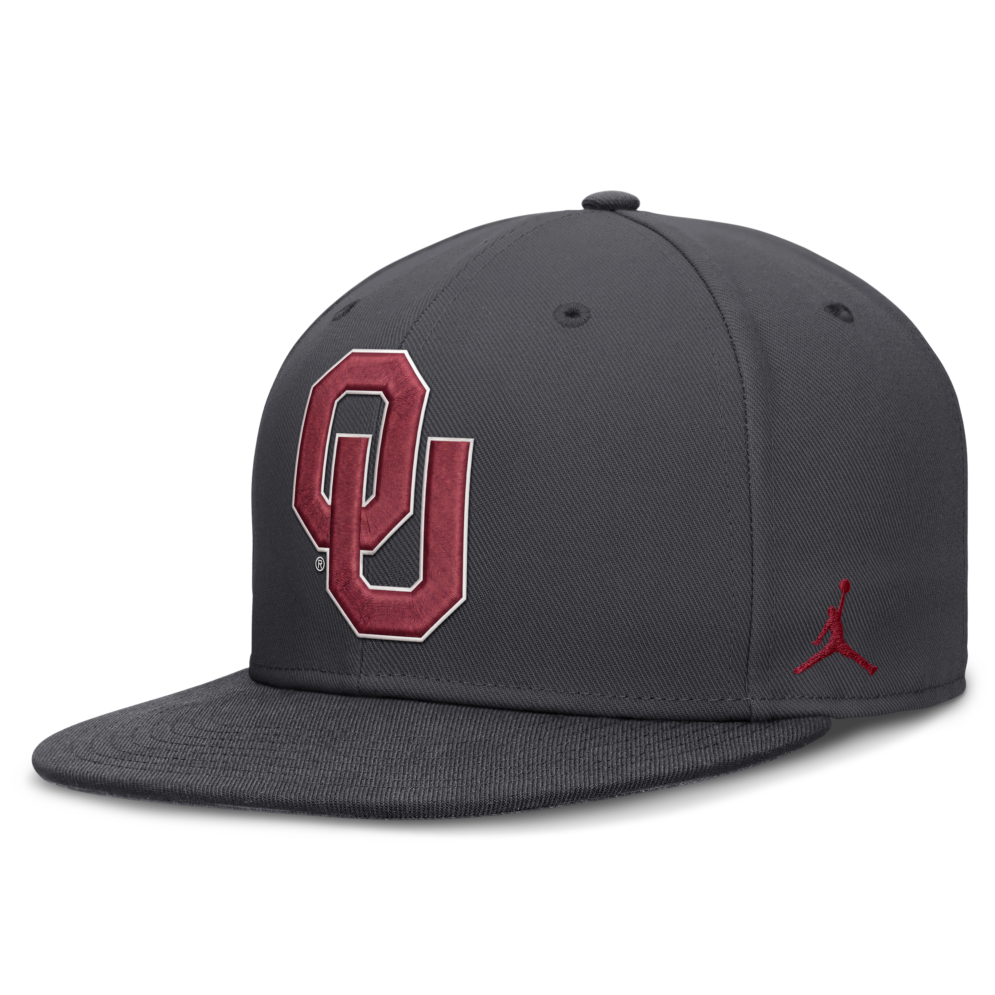 Men's Jordan Brand Anthracite Oklahoma Sooners Pro Dri-FIT Fitted Hat