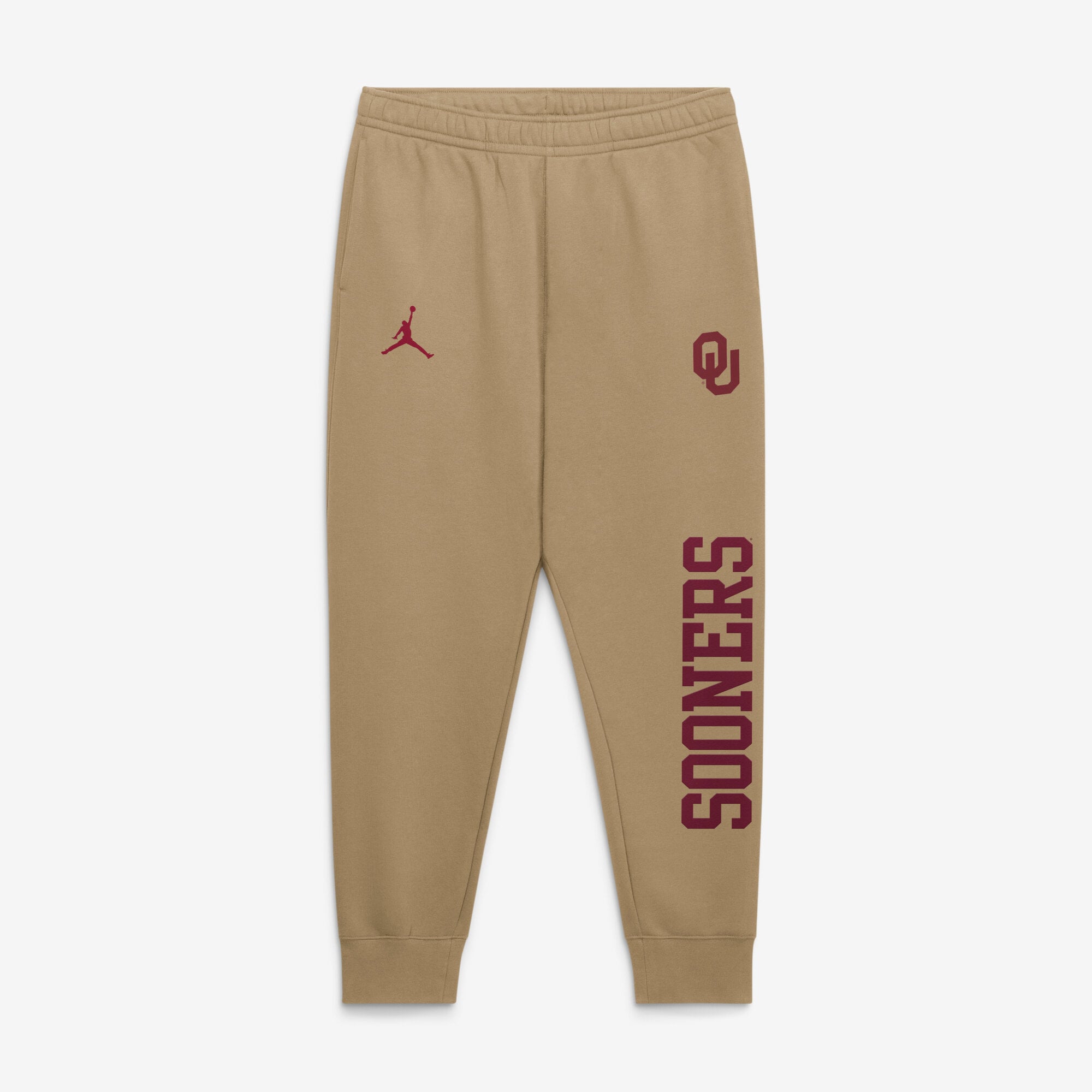 Pantalon de jogging en polaire beige Jordan Brand Oklahoma Sooners Primetime Club pour homme