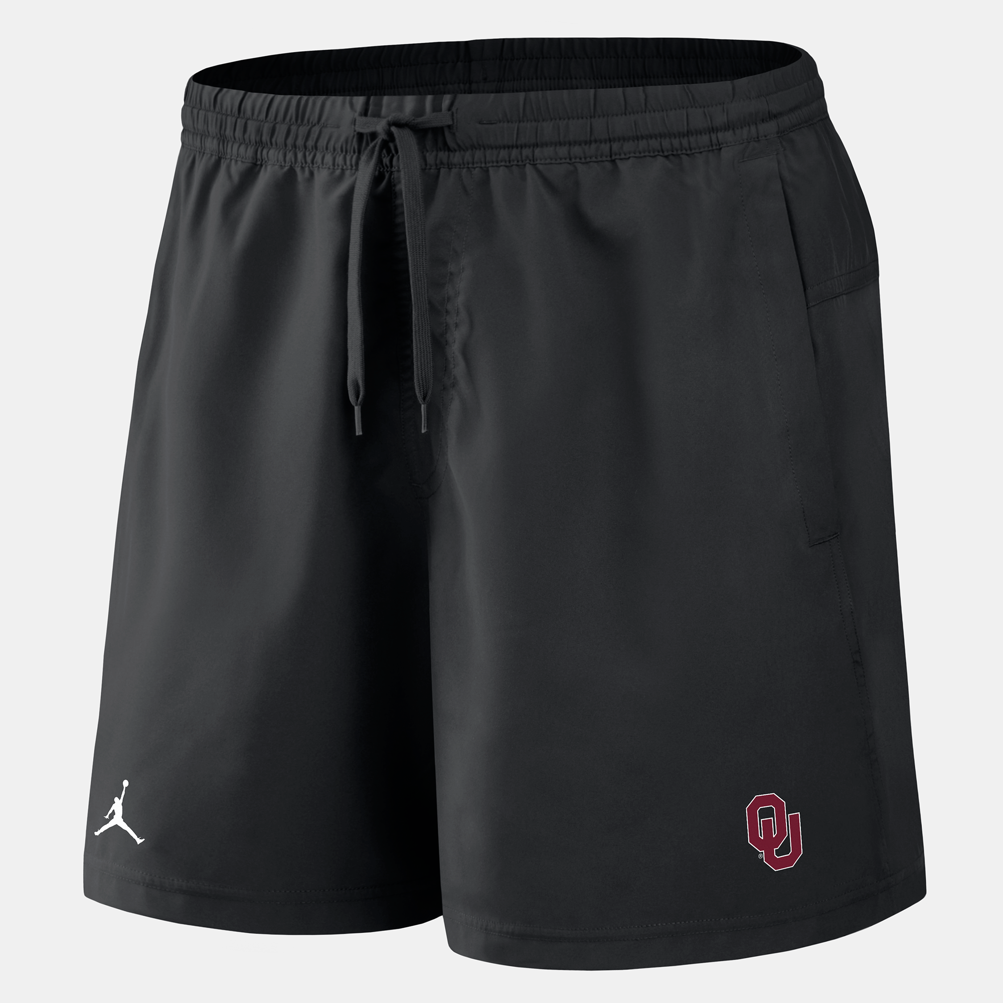 Short Jordan Brand noir pour homme, logo principal des Oklahoma Sooners, technologie Dri-FIT.