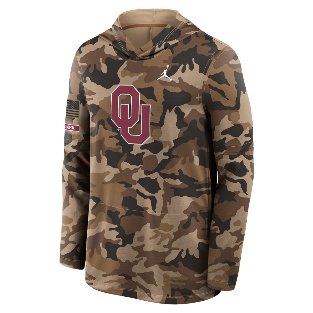 Oklahoma Sooners Jordan Brand 2026 Military Appreciation Sideline Dri ...