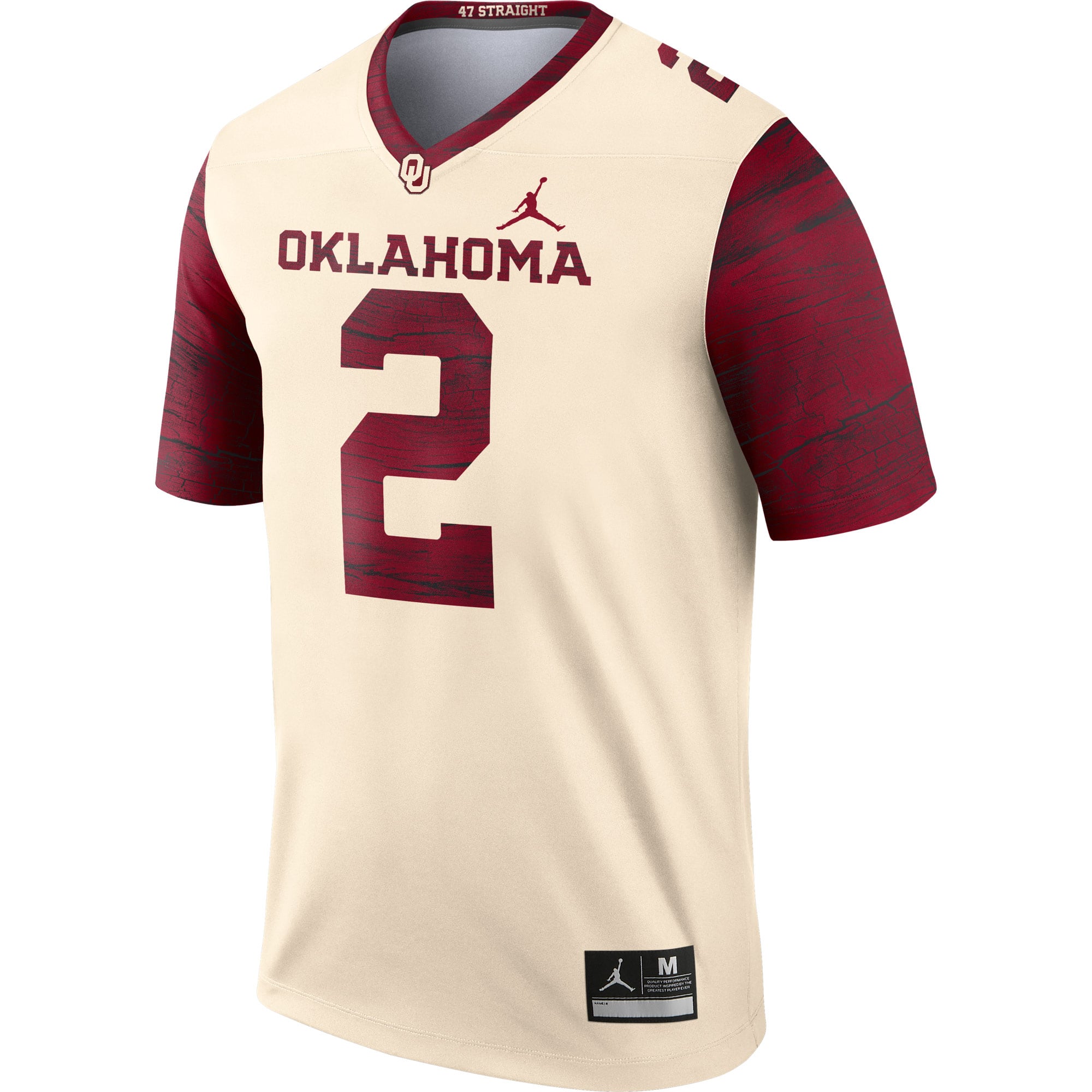Men's Jordan Brand Cream #2 Oklahoma Sooners Legend Alternate Jersey