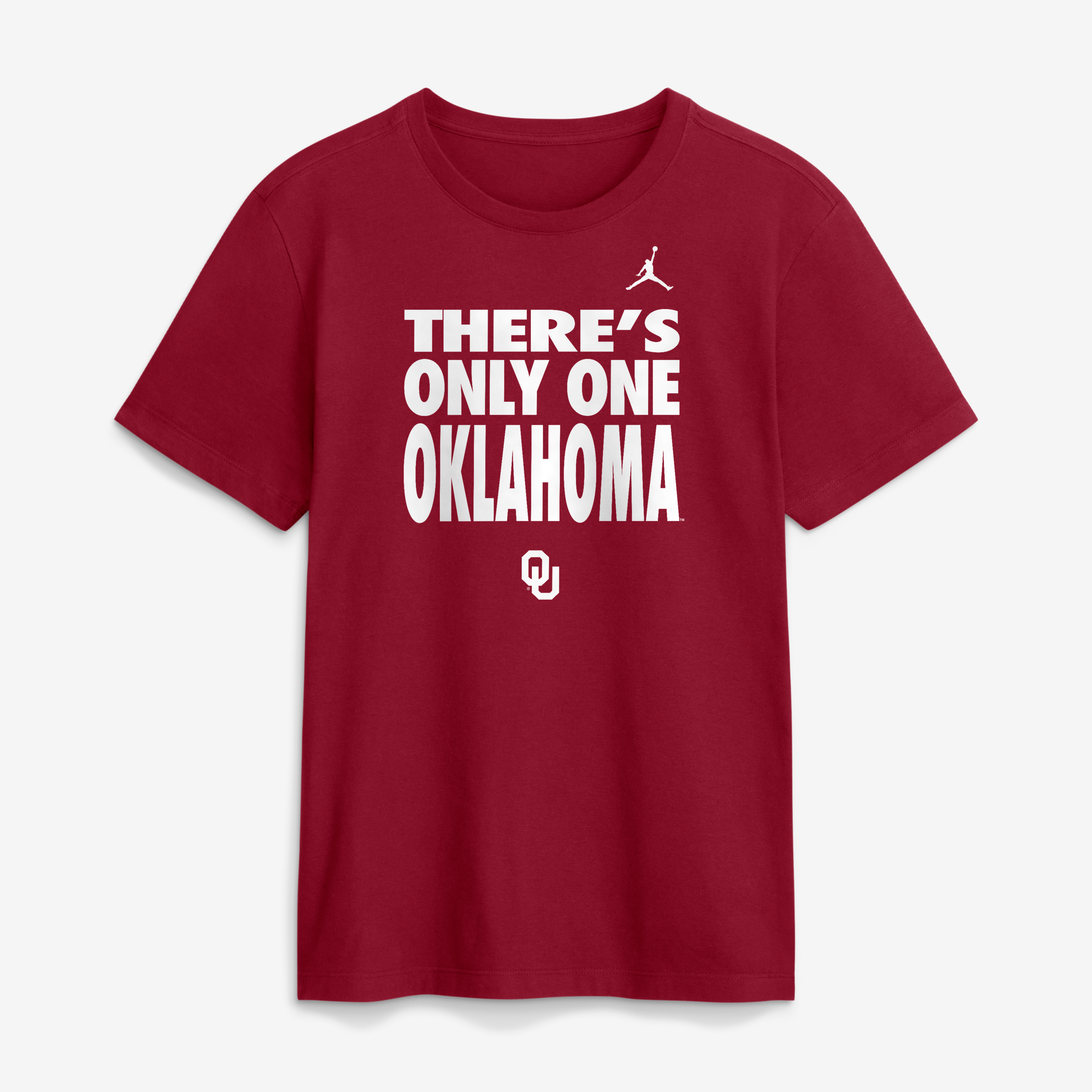 Men's Jordan Brand Crimson Oklahoma Sooners 2026 Sideline Dri-FIT Slogan T-Shirt