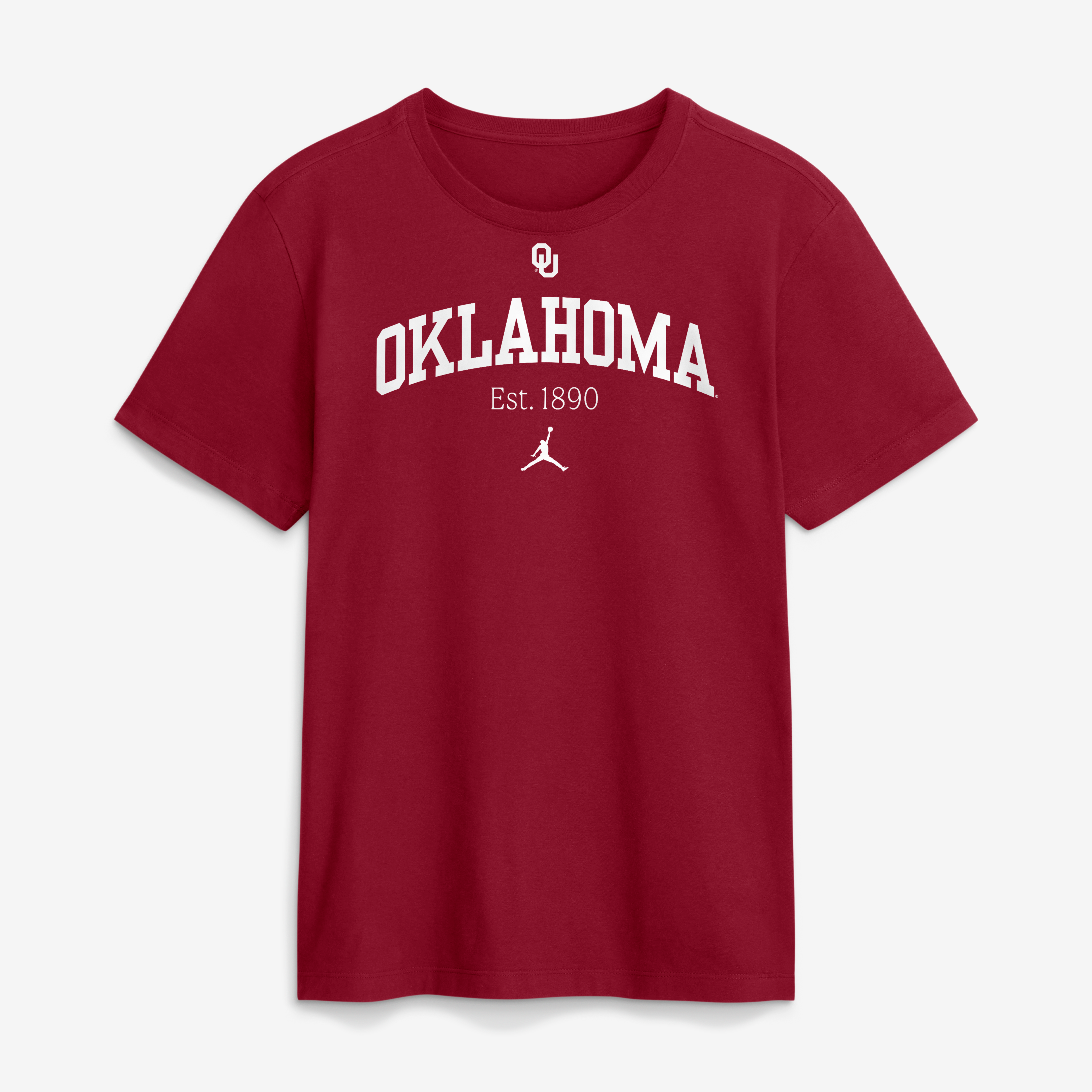 Men's Jordan Brand Crimson Oklahoma Sooners Academic Arch T-Shirt