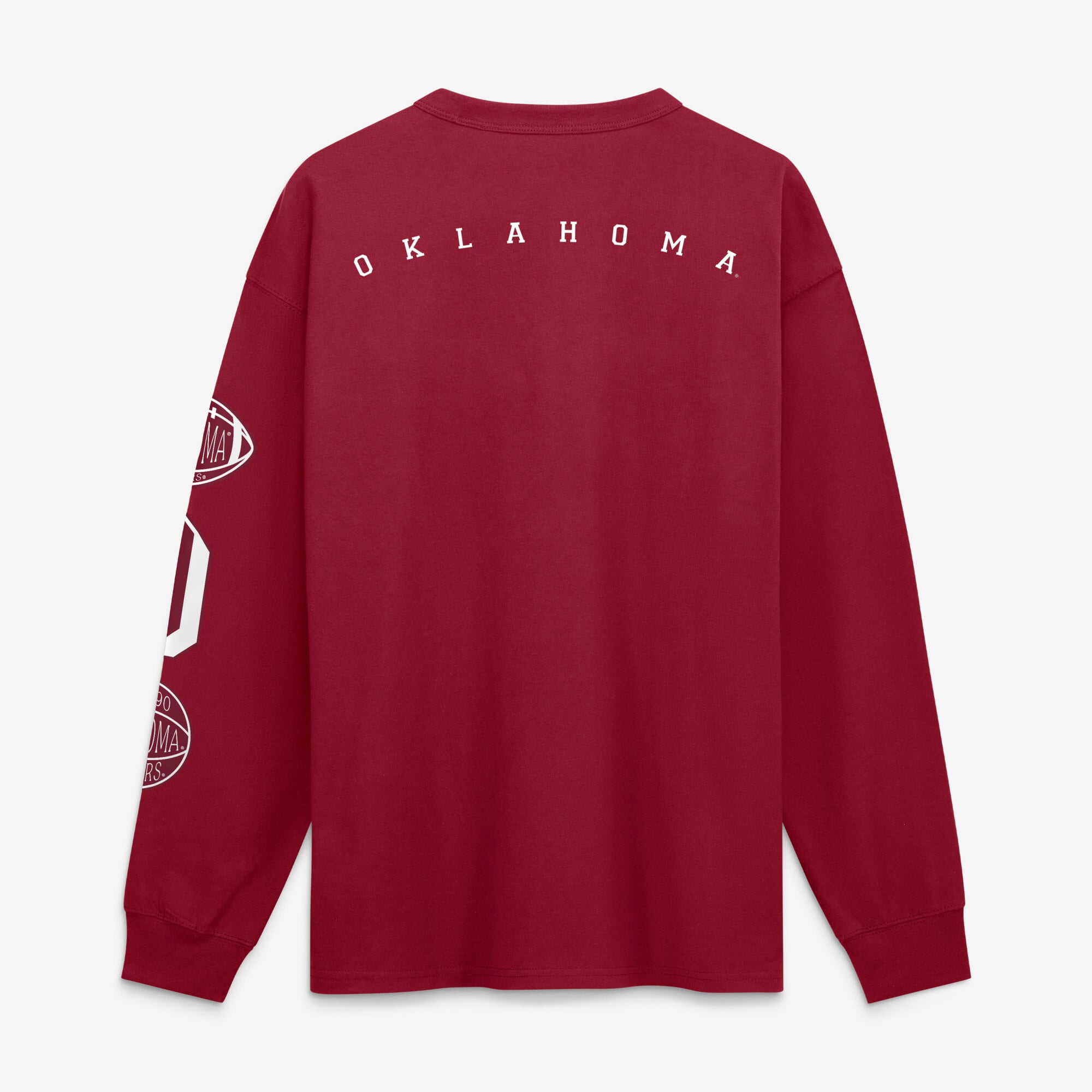 T-shirt à manches longues et poche Jordan Brand Crimson Oklahoma Sooners pour homme