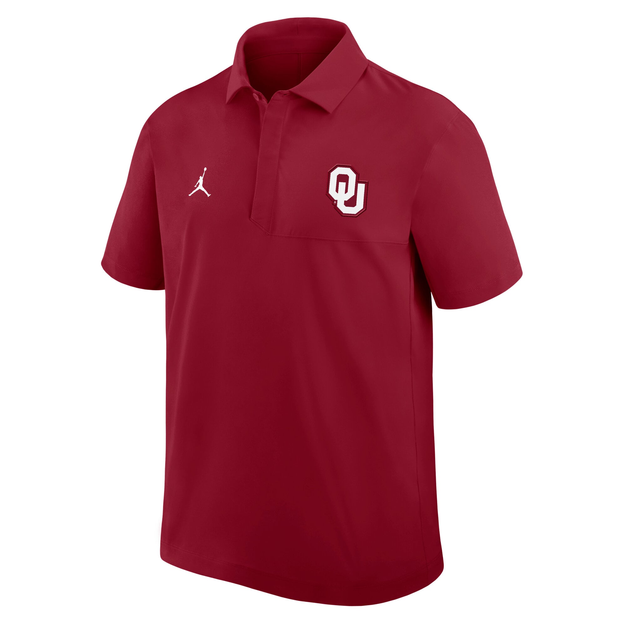 Men's Jordan Brand Crimson Oklahoma Sooners Coaches Sideline Dri-FIT Polo