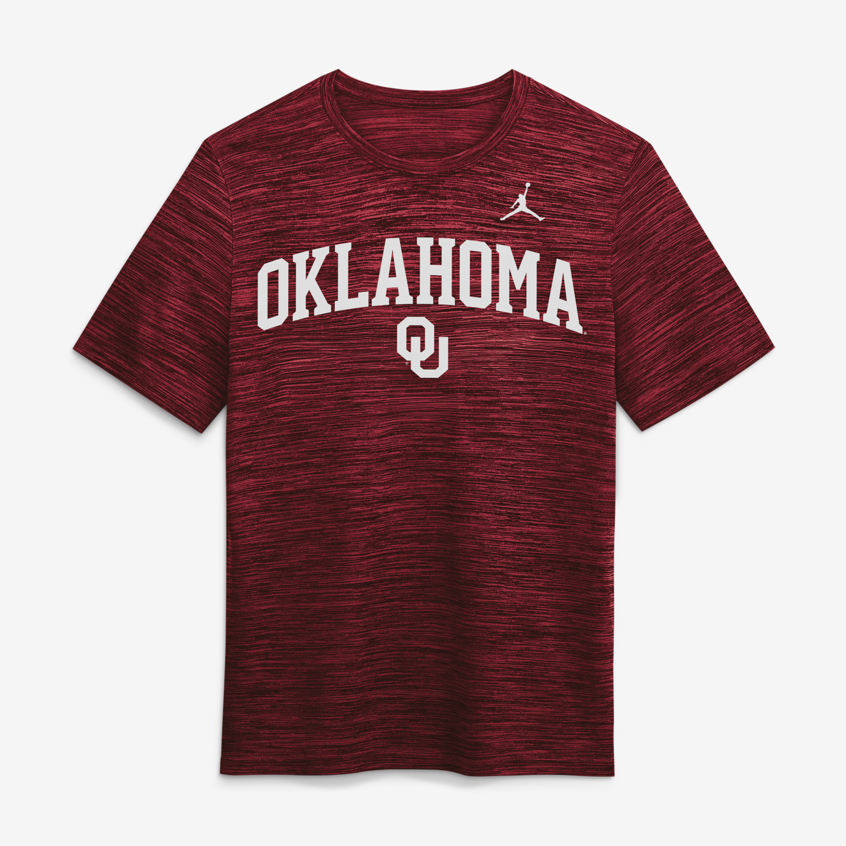 Men's Jordan Brand Crimson Oklahoma Sooners Primetime Arch Logo Velocity Dri-FIT T-Shirt