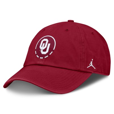 Oklahoma Sooners Jordan Brand Primetime Basketball Club Adjustable Hat - Crimson