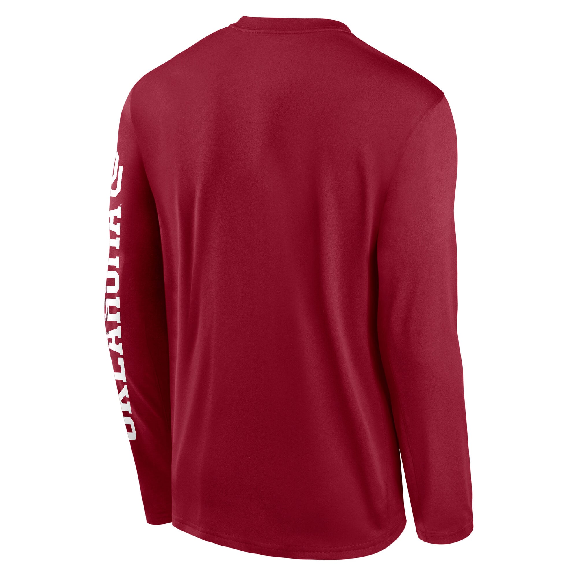 Men's Jordan Brand Crimson Oklahoma Sooners Primetime Logo Sleeve Legend Dri-FIT Long T-Shirt