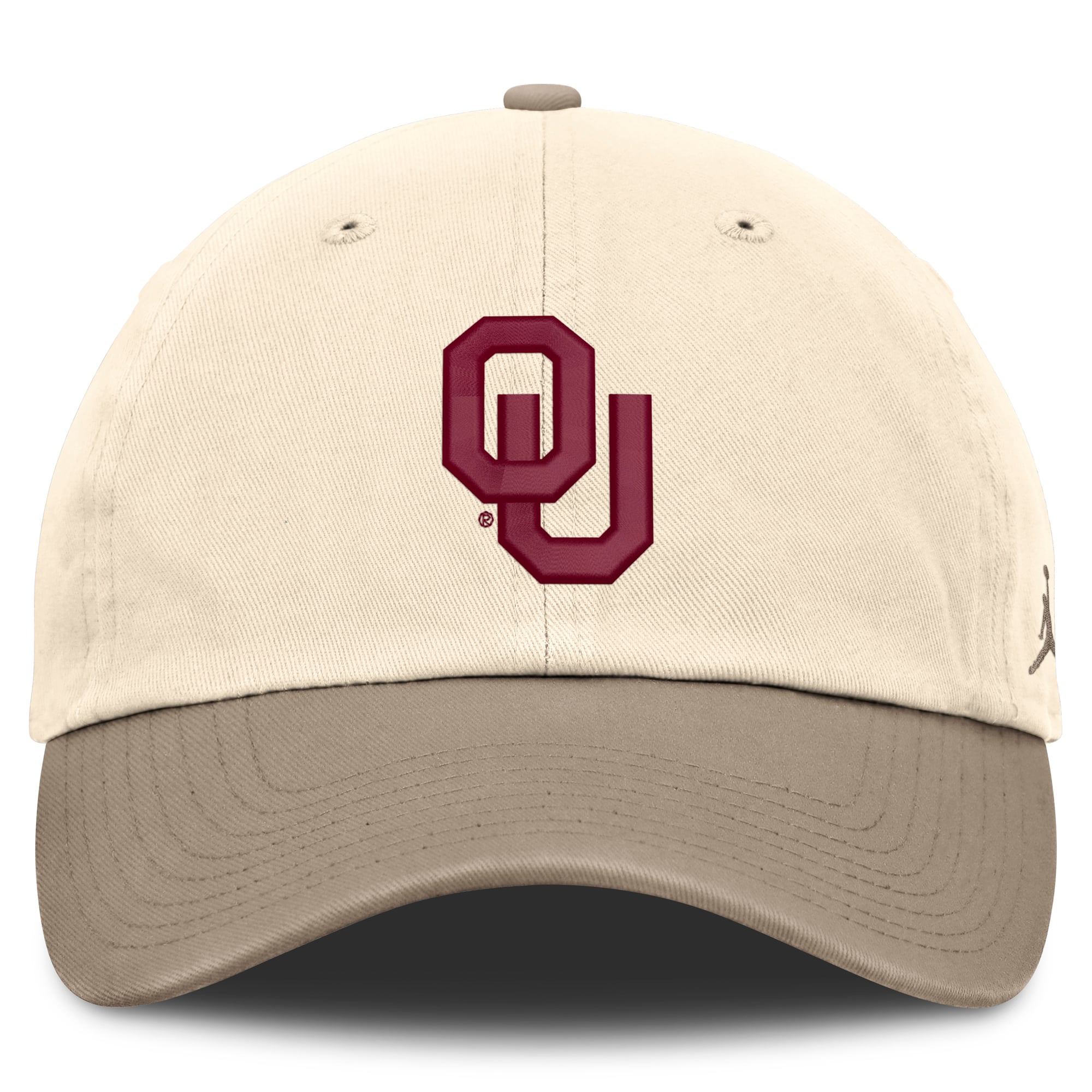 Men's Jordan Brand Natural/Khaki Oklahoma Sooners Two-Tone Club Adjustable Hat