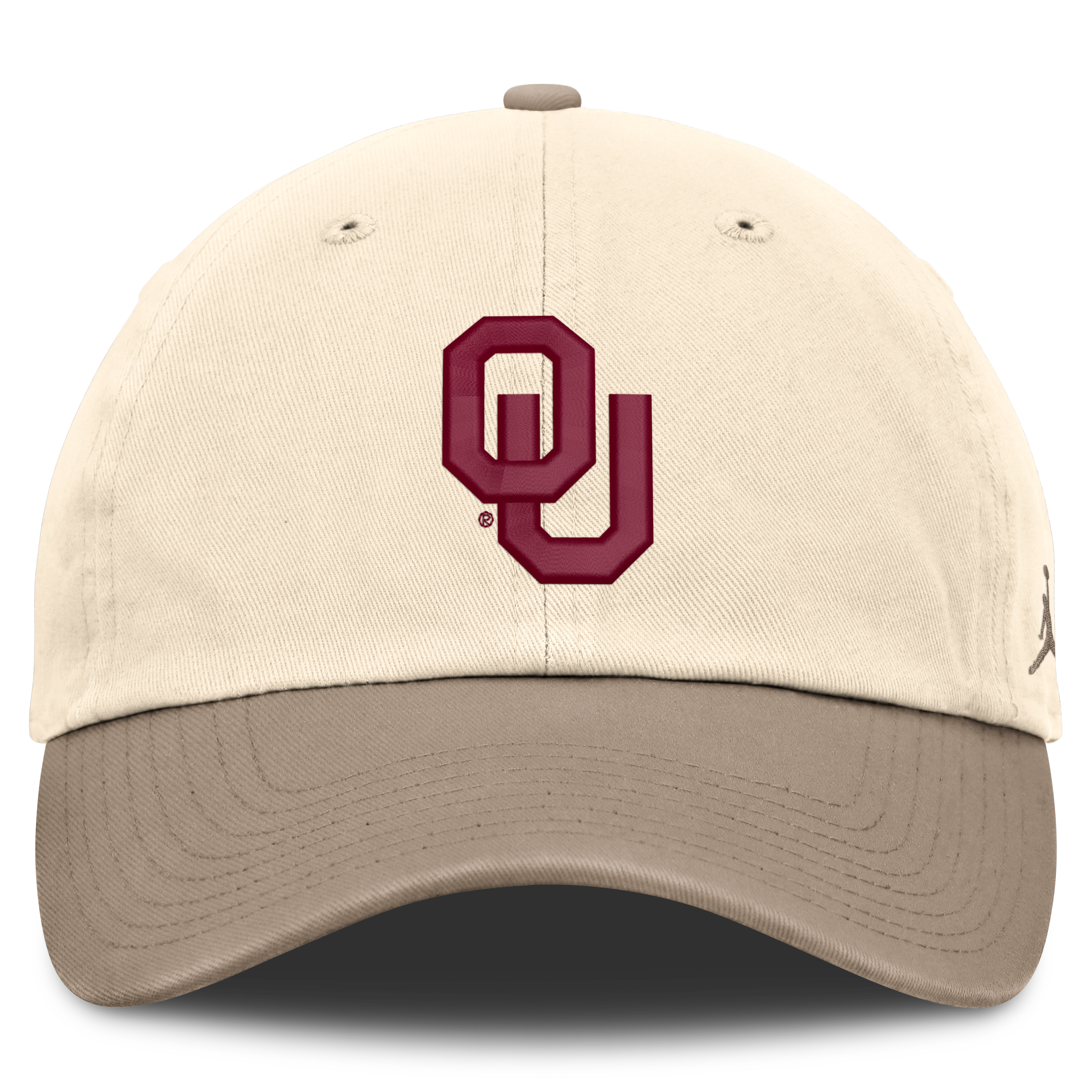 Men's Jordan Brand Natural/Khaki Oklahoma Sooners Two-Tone Club Adjustable Hat