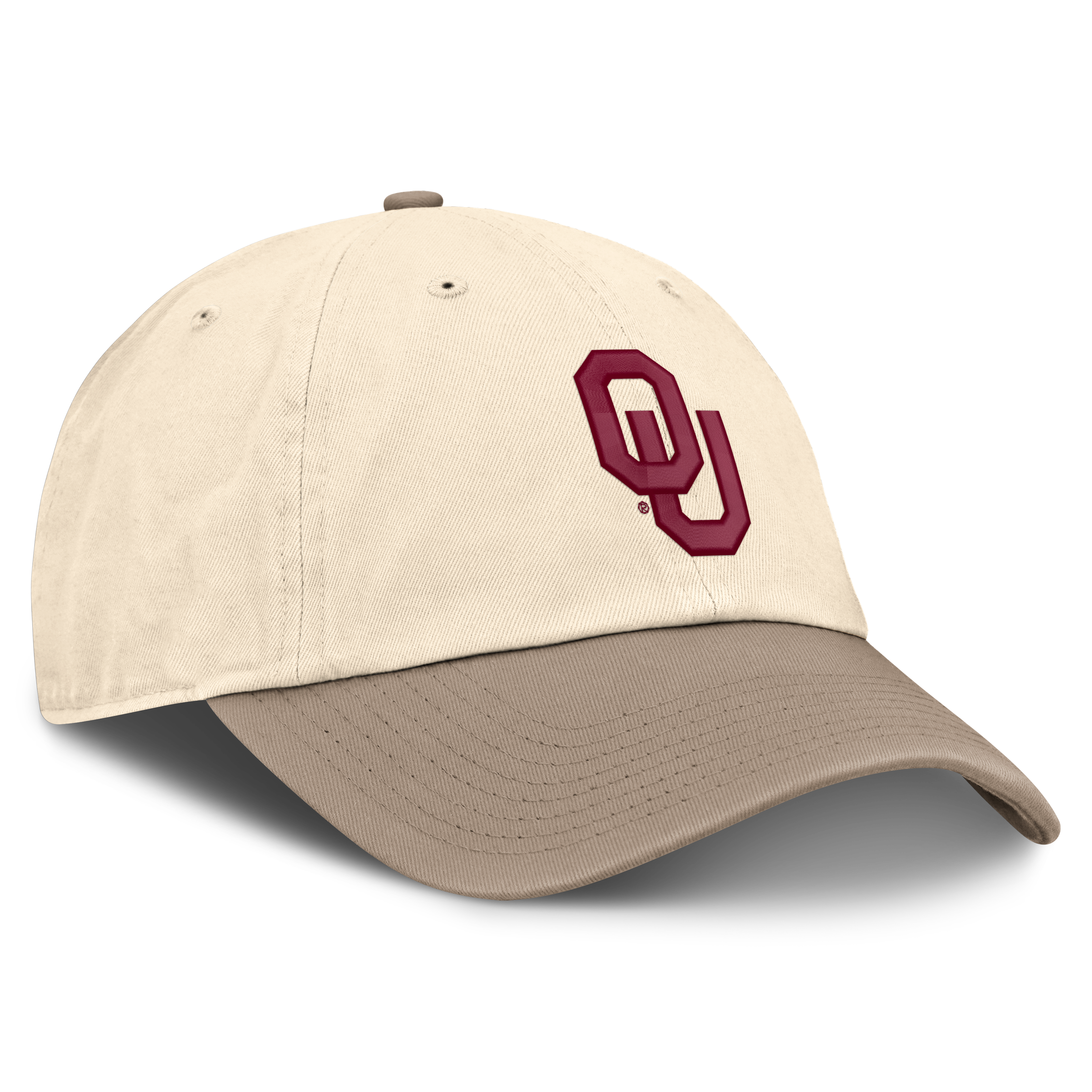 Men's Jordan Brand Natural/Khaki Oklahoma Sooners Two-Tone Club Adjustable Hat