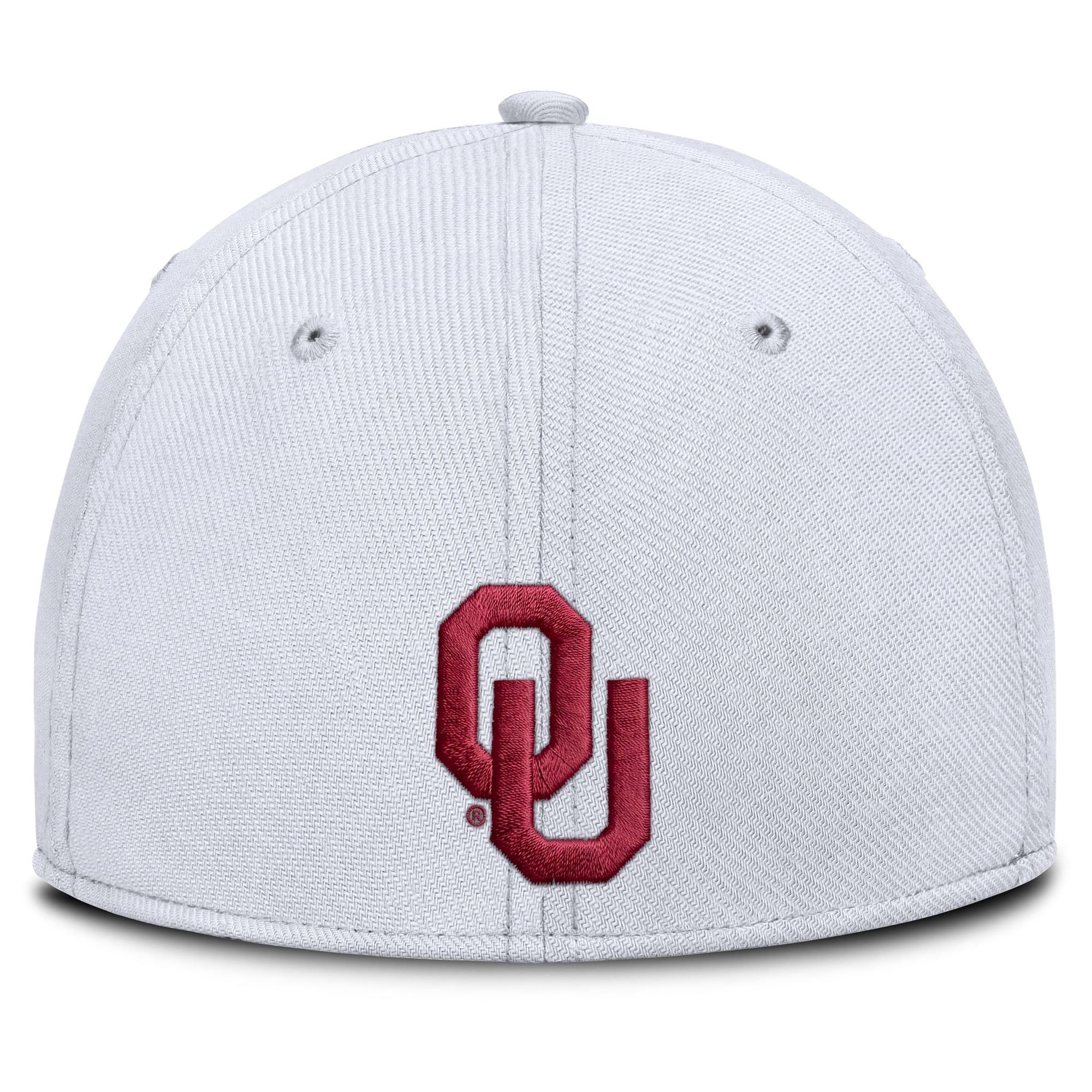 Casquette Jordan Brand blanche pour homme, logo Oklahoma Sooners, lettre Rise SwooshFlex Dri-FIT