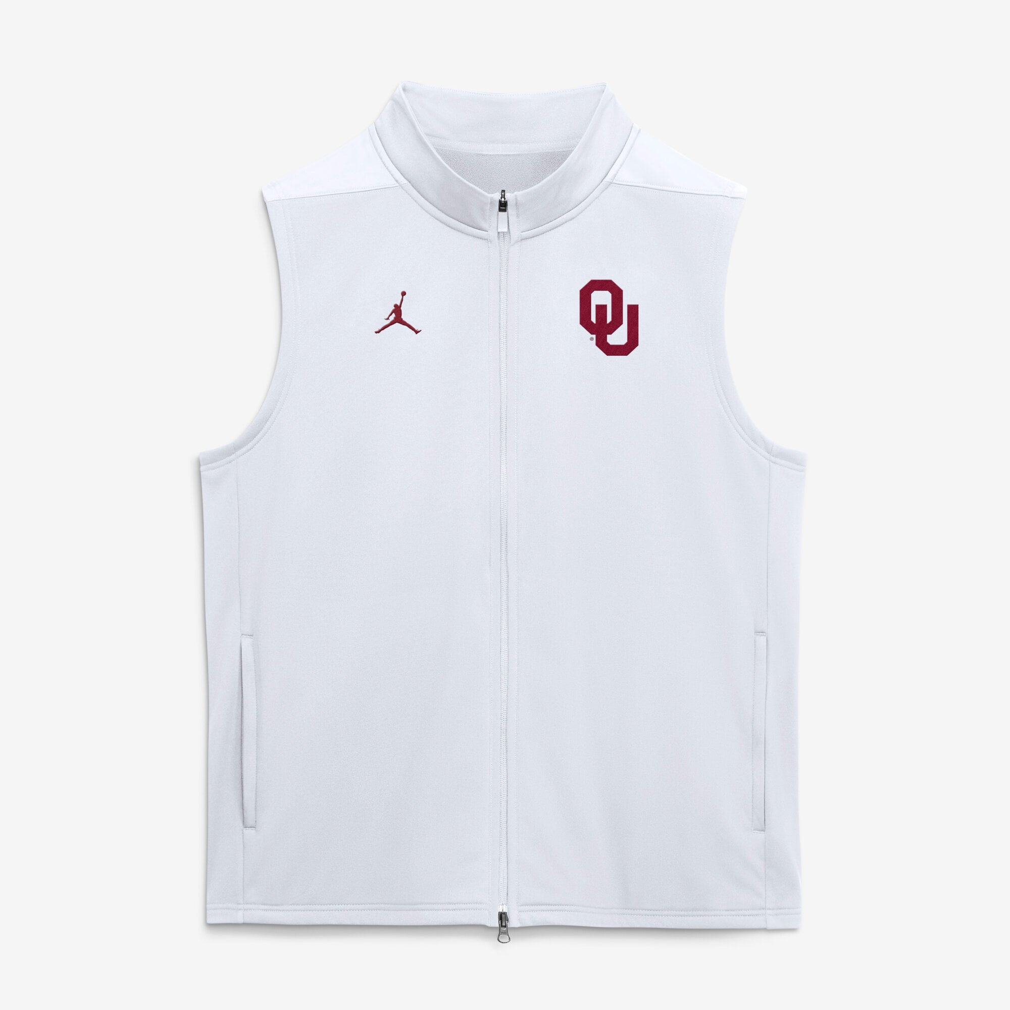 Gilet zippé intégral Jordan Brand blanc Oklahoma Sooners Primetime Victory Therma-FIT pour homme