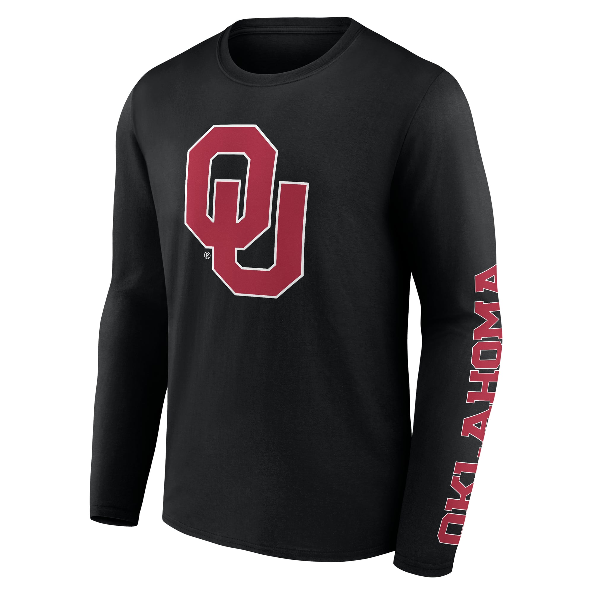 Men's Logo Athletic Heather Gray Oklahoma Sooners Primary Long Sleeve T-Shirt