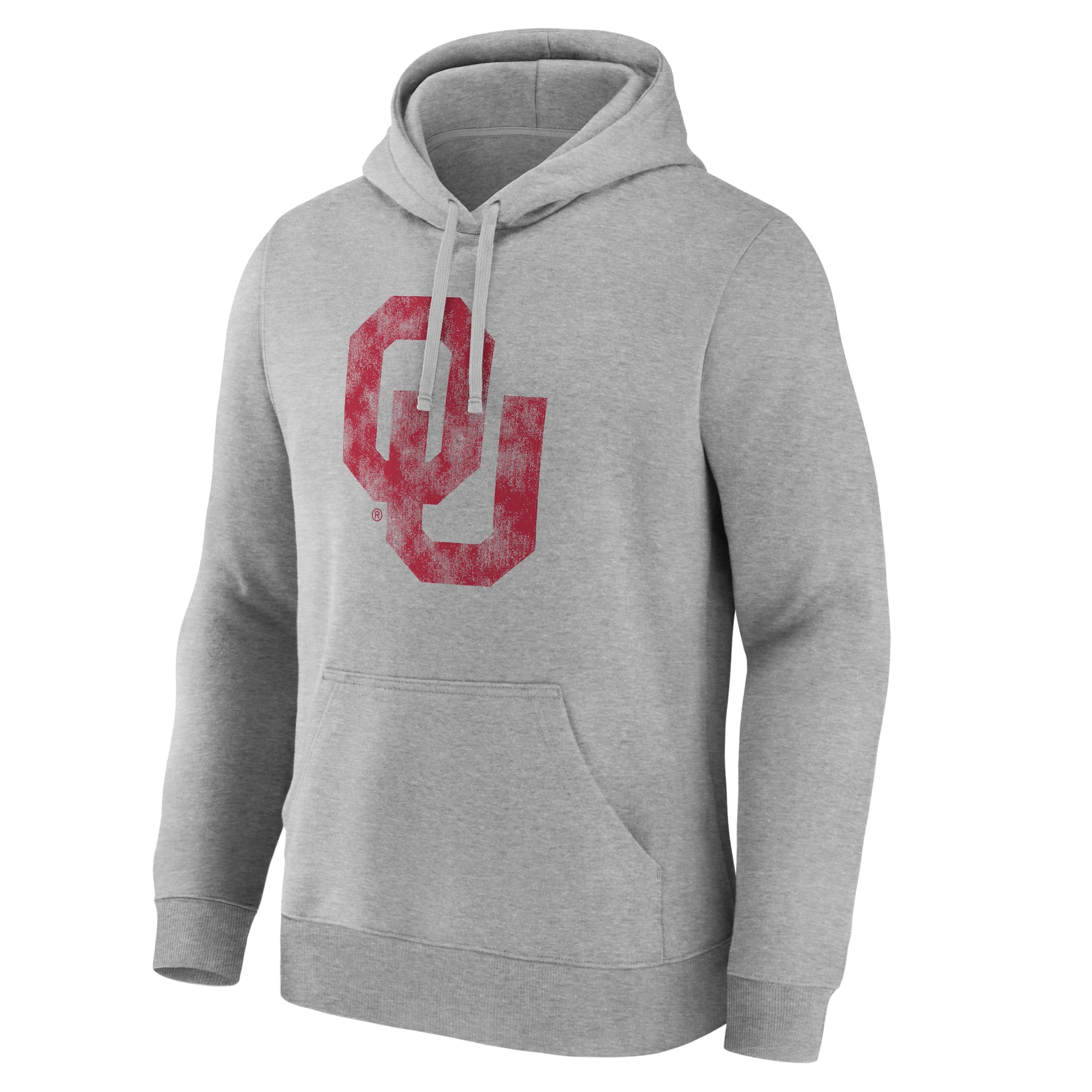 Sweat à capuche en polaire gris chiné pour homme