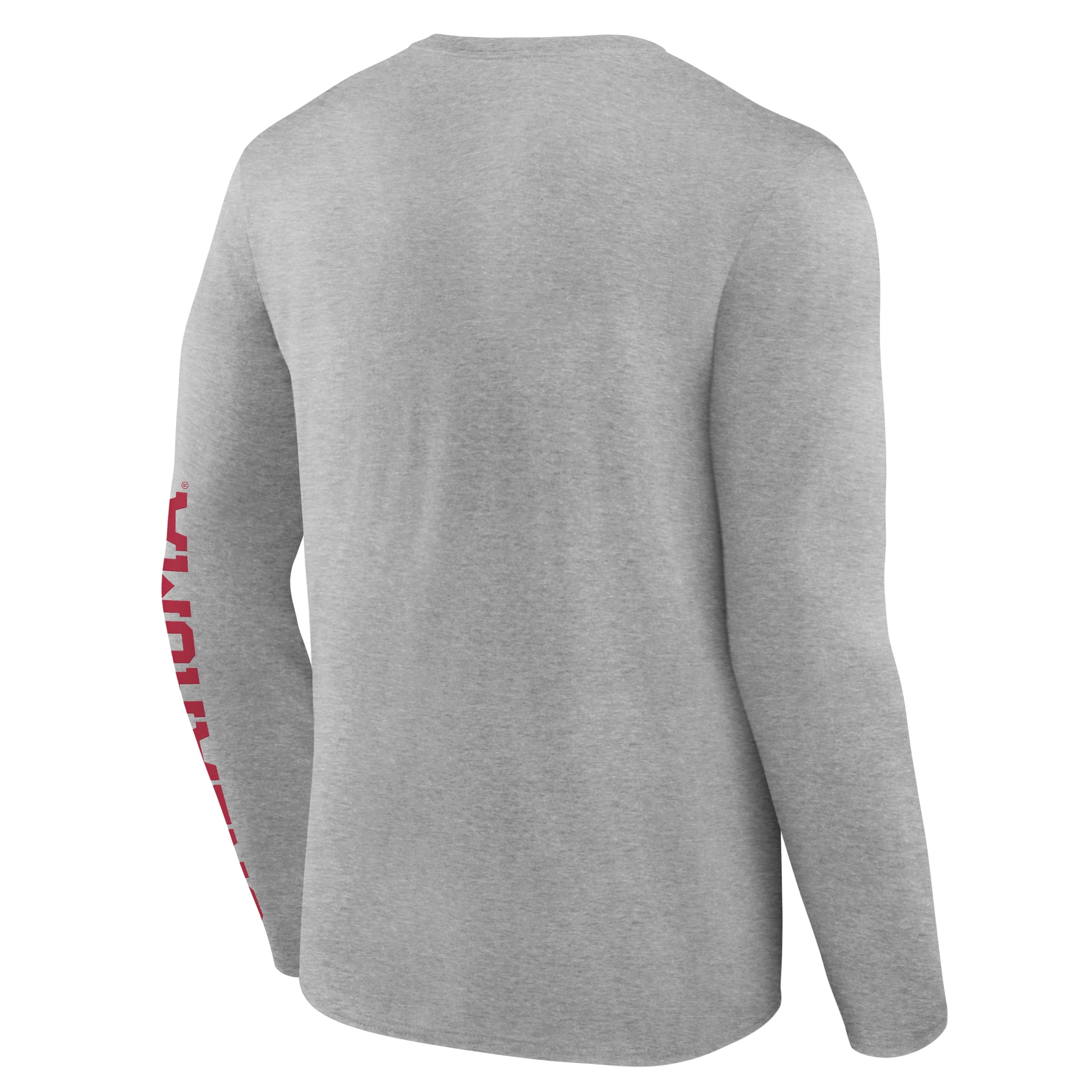 Men's Logo Athletic Heather Gray Oklahoma Sooners Primary Long Sleeve T-Shirt