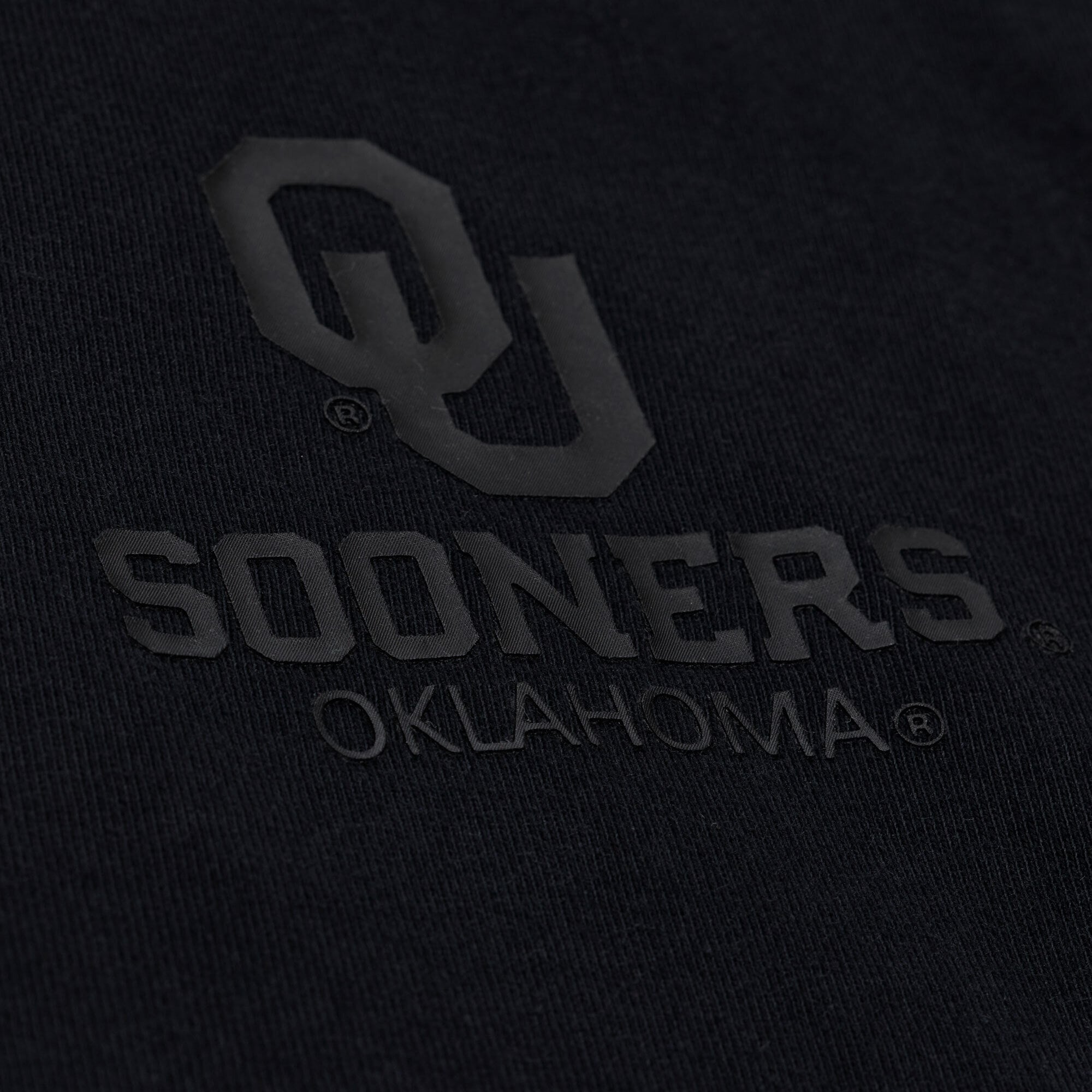Men's Mitchell & Ness  Black Oklahoma Sooners Monochrome Icon T-Shirt
