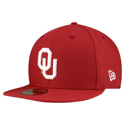 Oklahoma Sooners New Era Core 59FIFTY Fitted Hat - Crimson