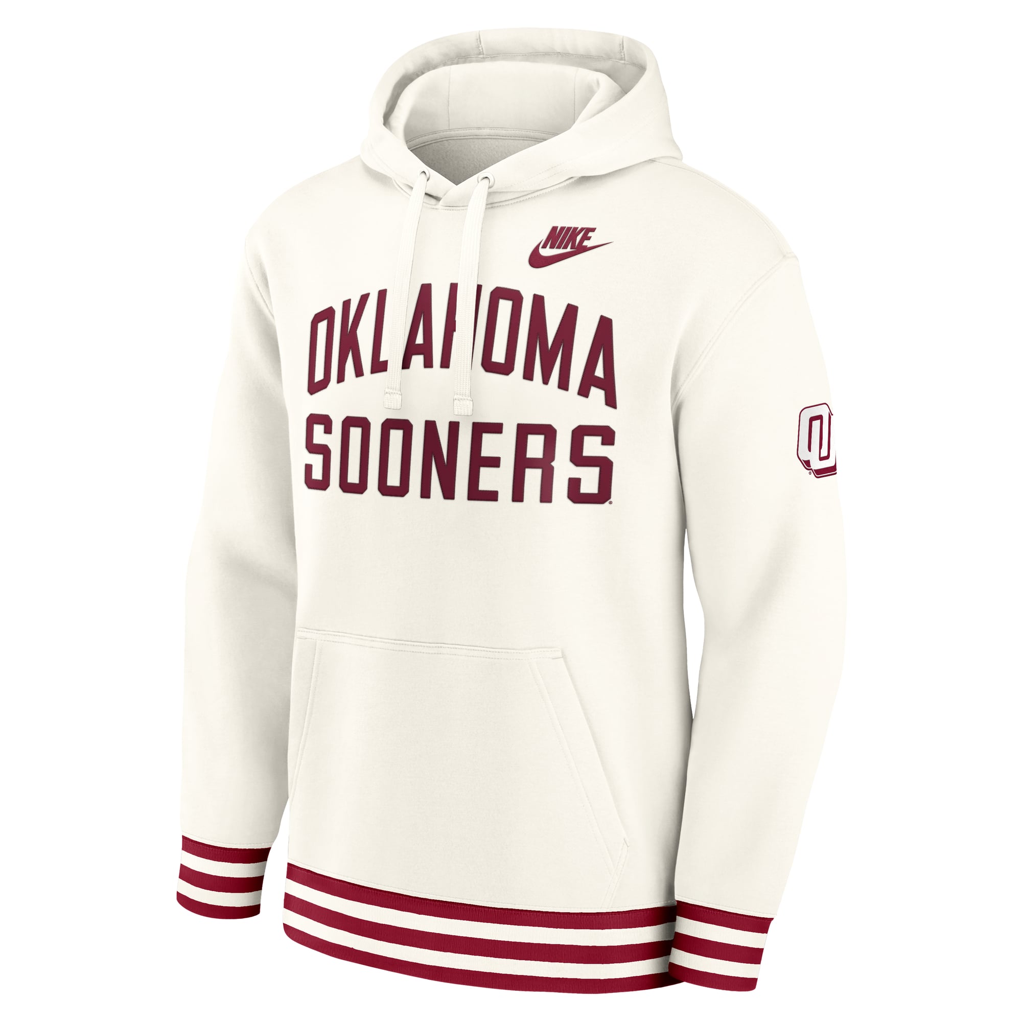 Men's Nike Cream Oklahoma Sooners Legacy Retro Pullover Hoodie