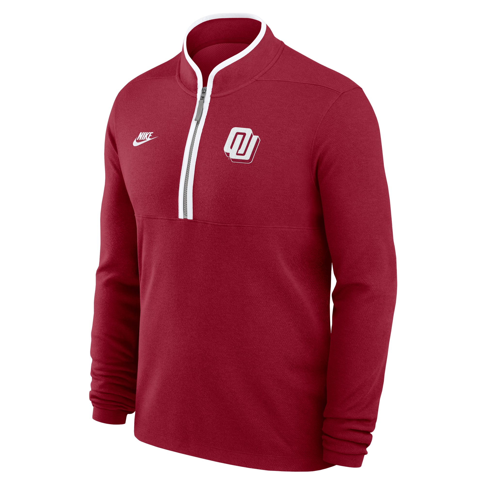 Pull-over Nike Crimson Oklahoma Sooners Victory Dri-FIT à demi-zip pour homme