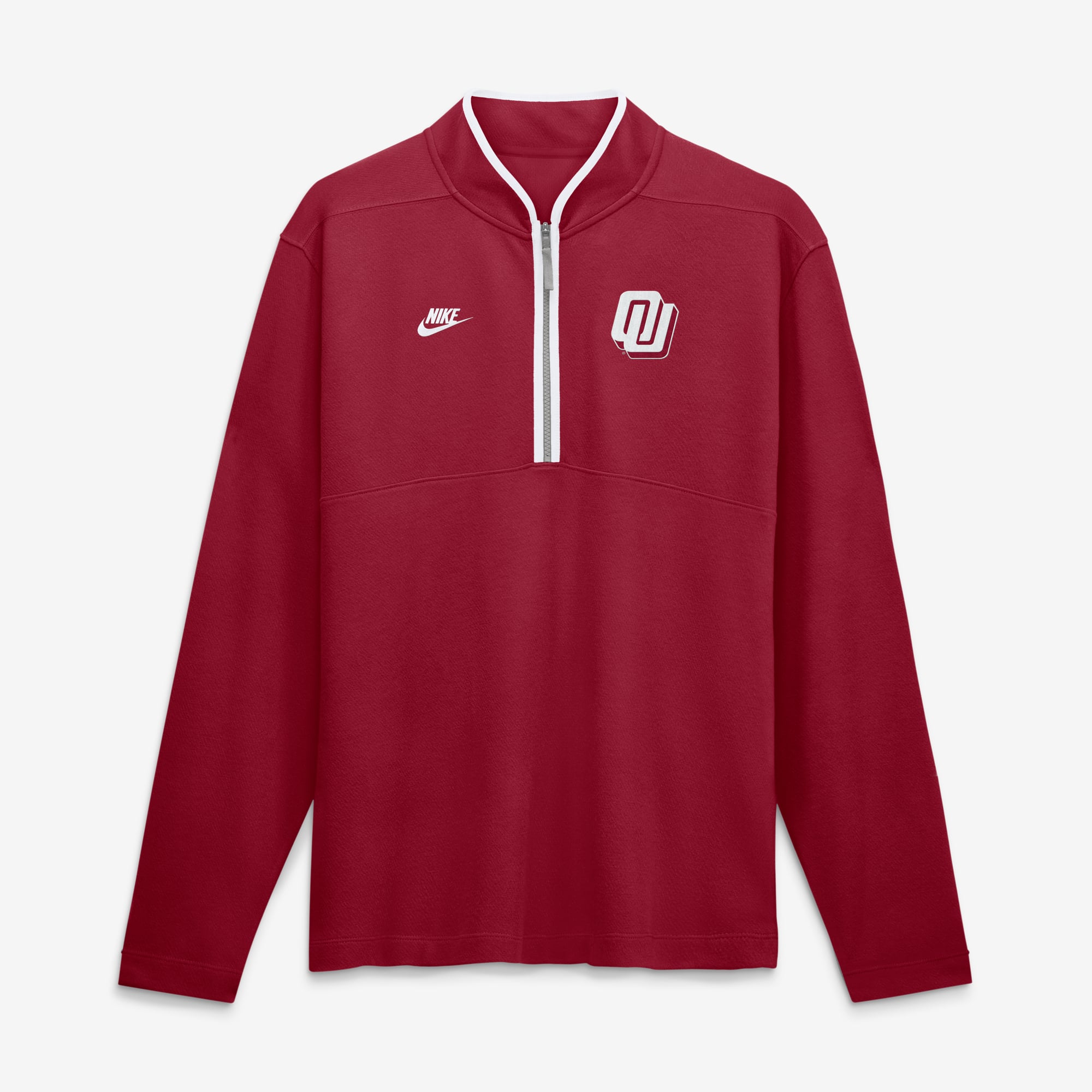 Men's Nike Crimson Oklahoma Sooners Victory Dri-FIT Half-Zip Pullover
