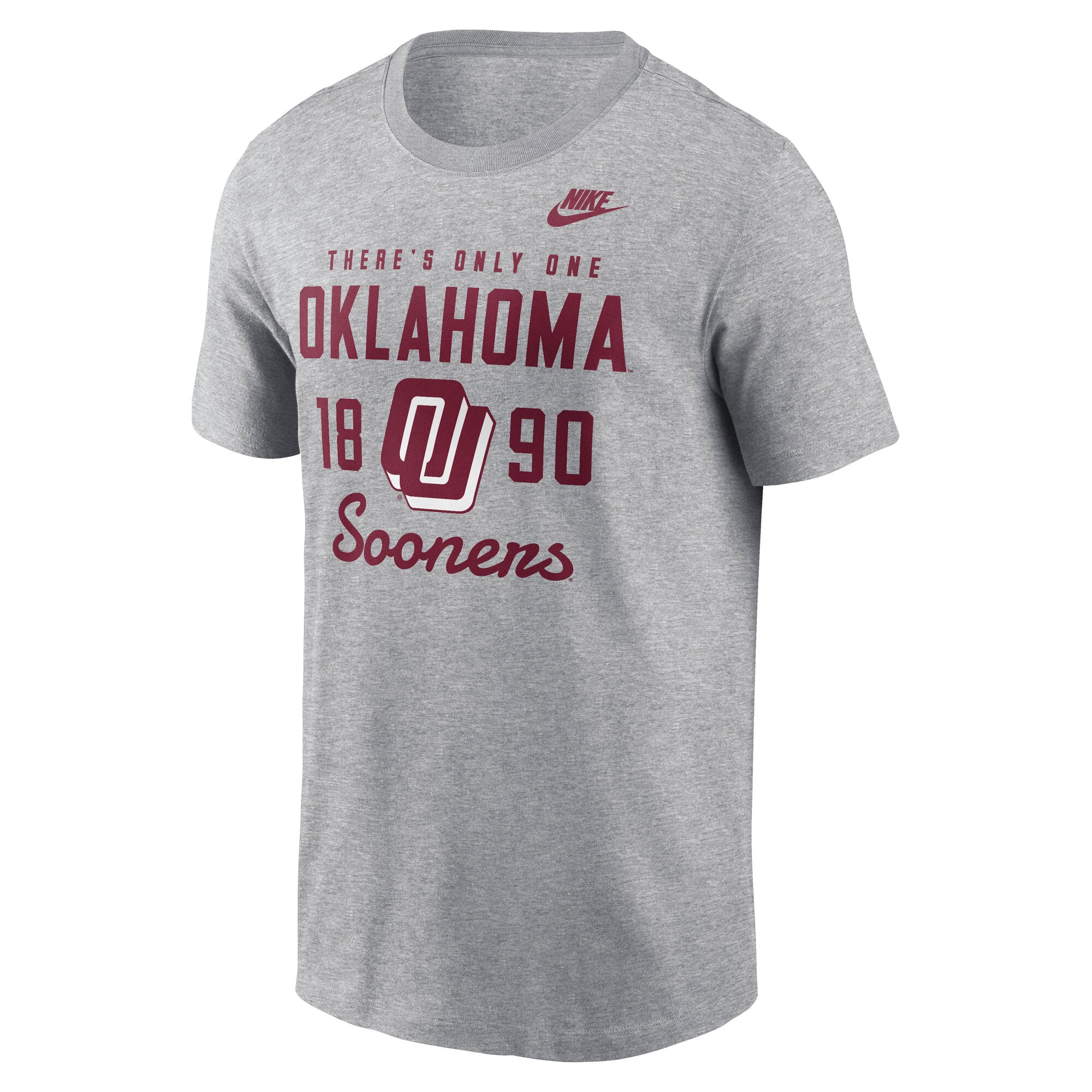 Men's Nike Gray Oklahoma Sooners Legacy Stacked Established T-Shirt