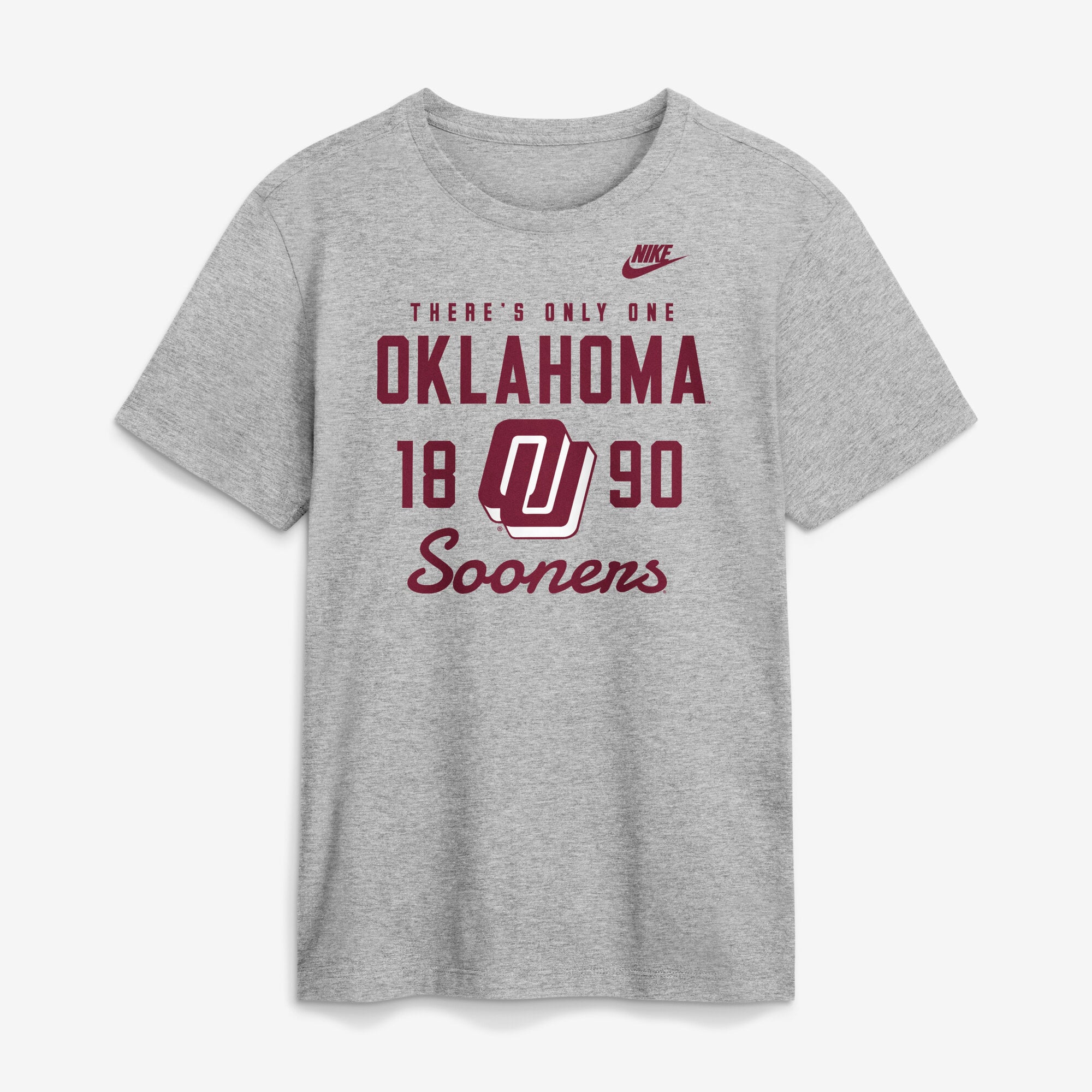Men's Nike  Gray Oklahoma Sooners Legacy Stacked Established T-Shirt