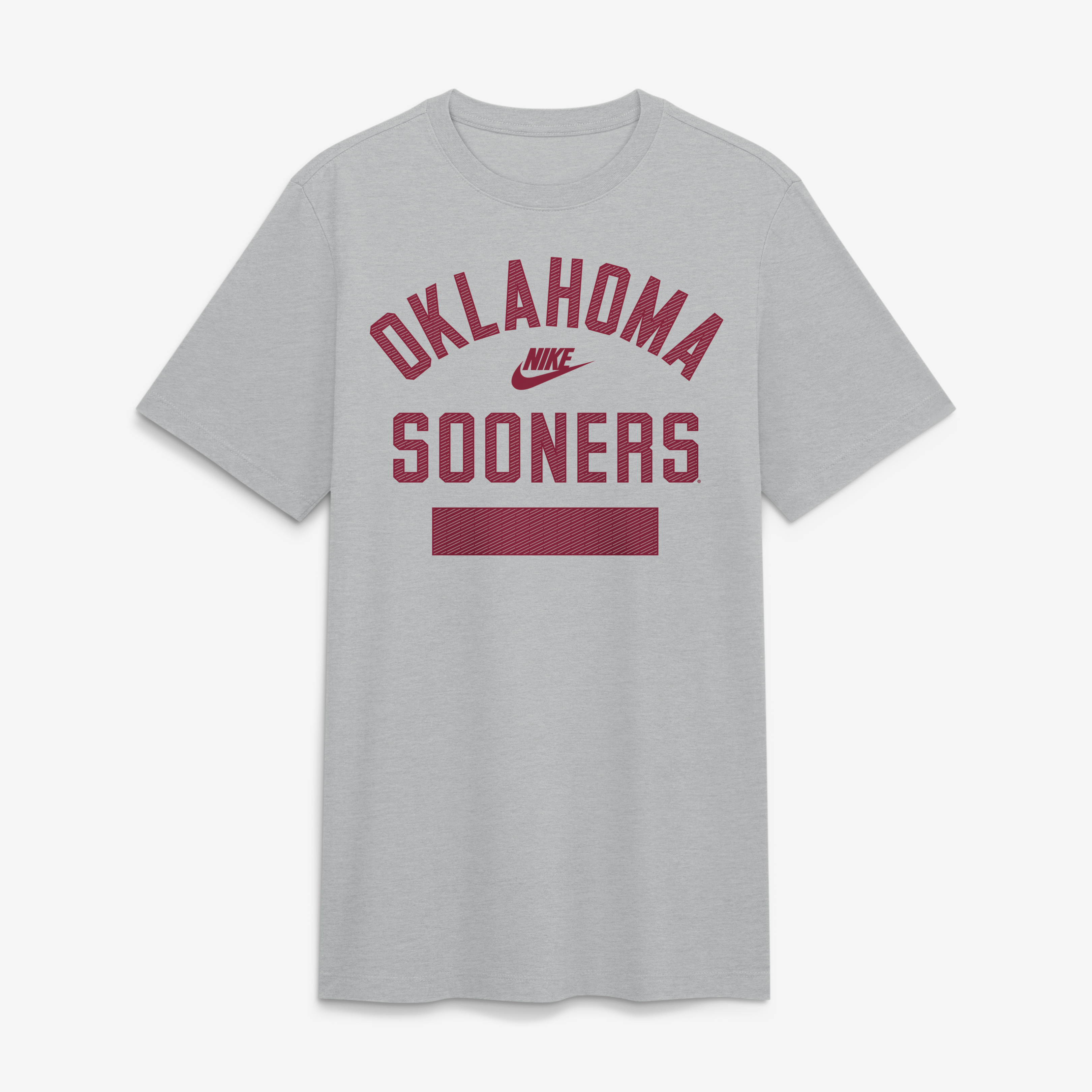 Men's Nike Heather Gray Oklahoma Sooners Arch Wordmark Legacy Tri-Blend T-Shirt